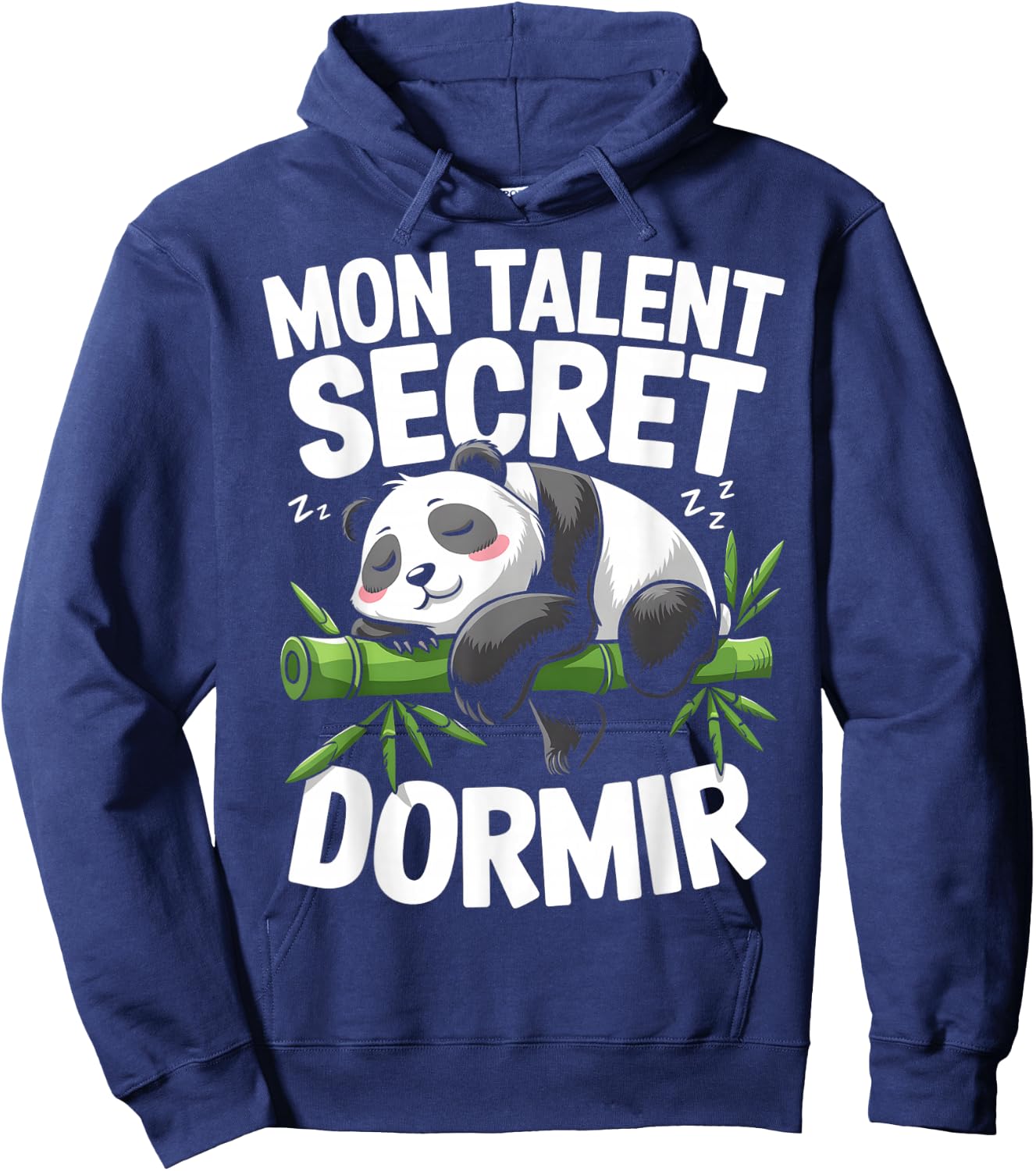 My Talent Secret Sleeping Panda Flemme Nap Gift Humour , Black, S Hoodie - Hoodie | Navy