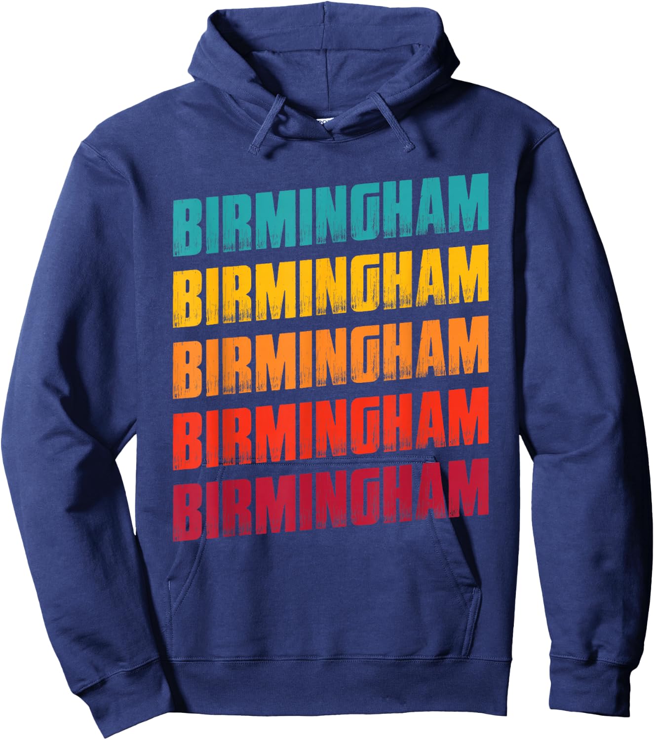 Birmingham Alabama Souvenir - Retro Vintage Birmingham Hoodie - Hoodie | Navy