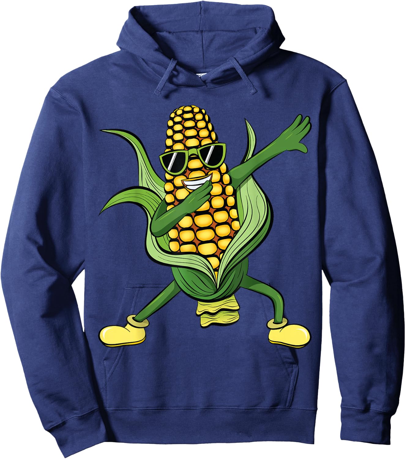 Dabbing Corn Cob | Dancing Corn Farm Farmer Gift Hoodie - Hoodie | Navy