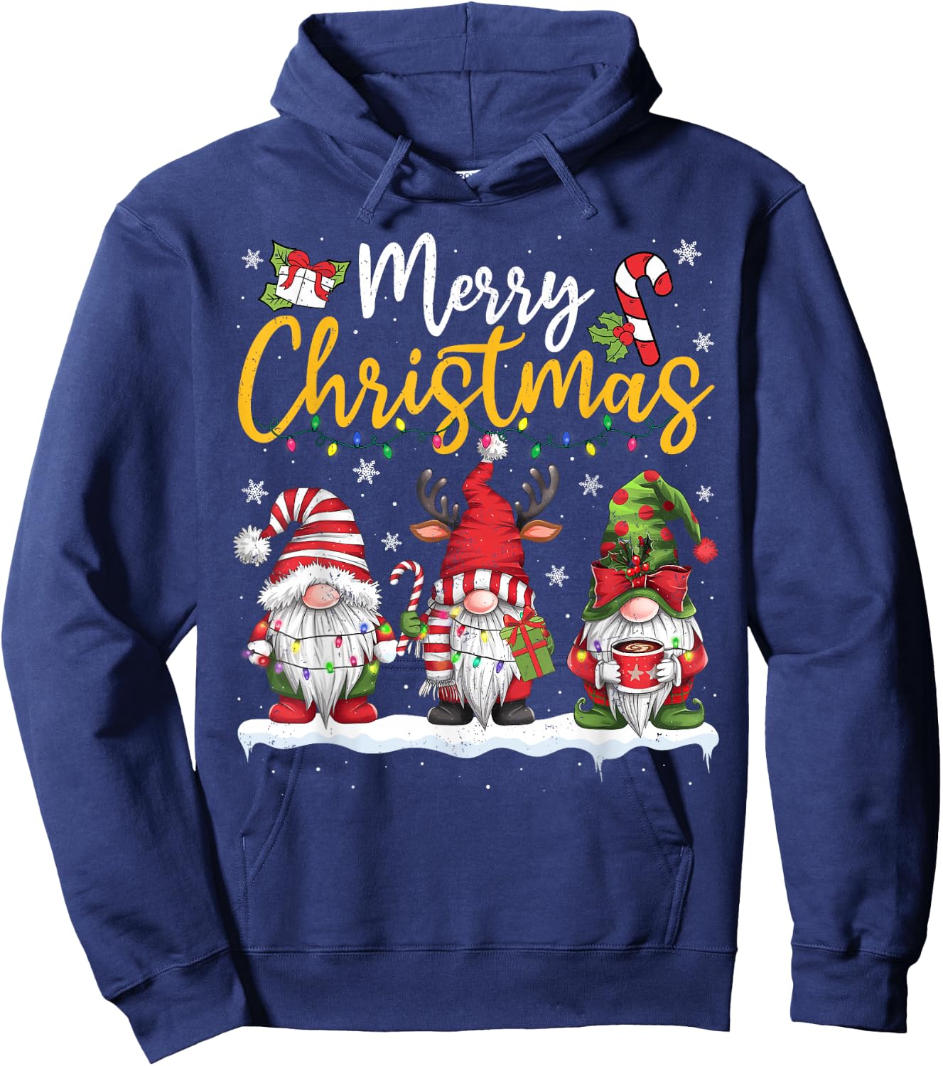Christmas Gnomes for Christmas Lovers, Family, Men, Women, Kids Hoodie - Hoodie | Navy