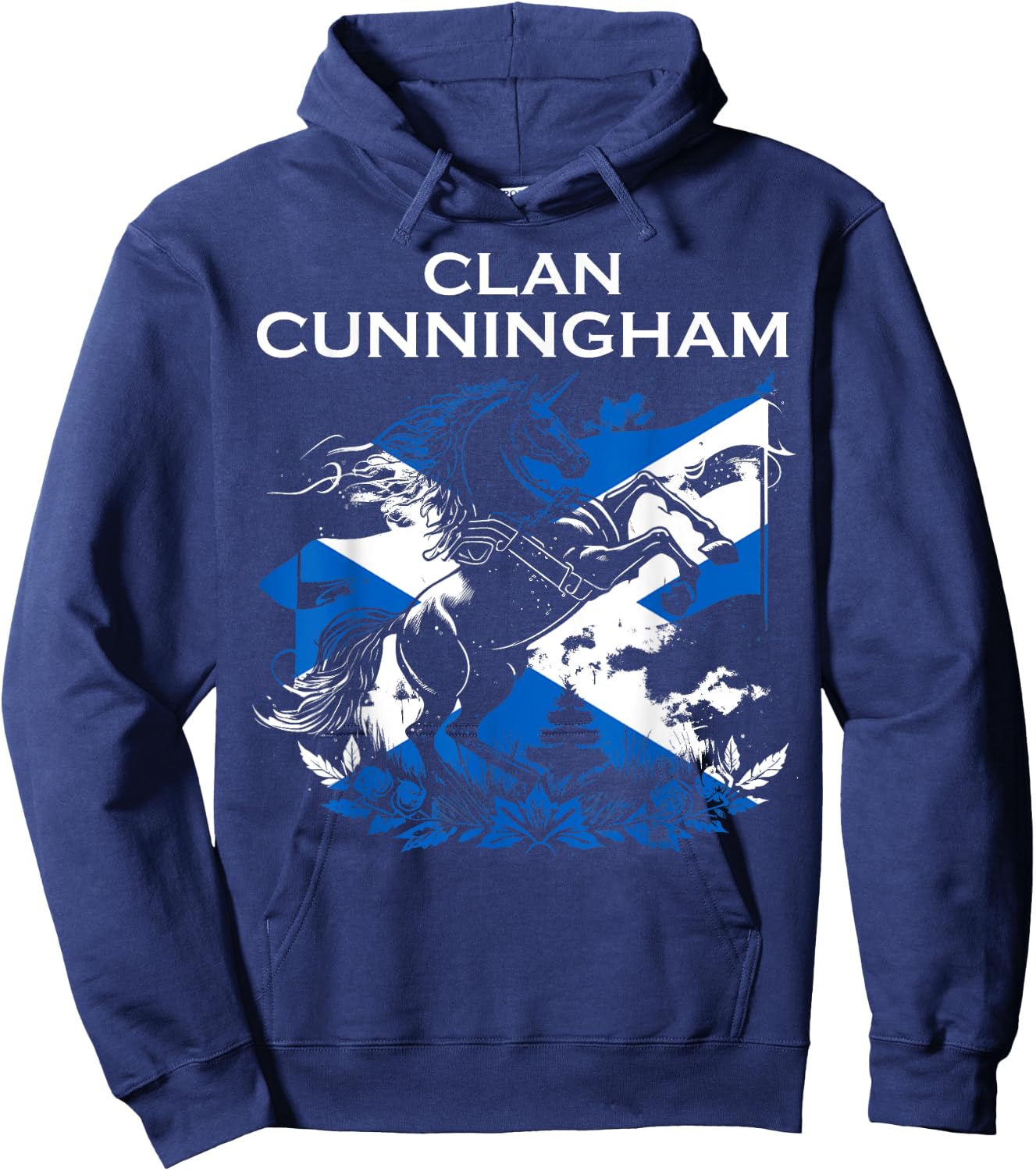 Cunningham Clan Family Last Name Scotland Scottish Hoodie - Hoodie | Navy