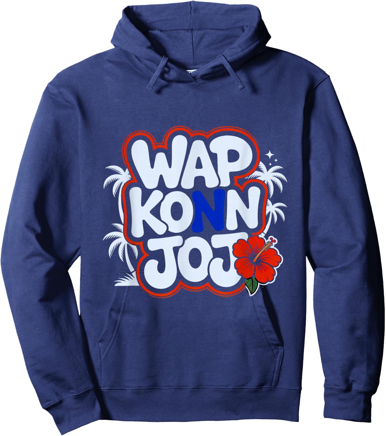 Haiti Creole Heritage Wap Konn Joj Haitian Saying Pride Hoodie - Hoodie | Navy