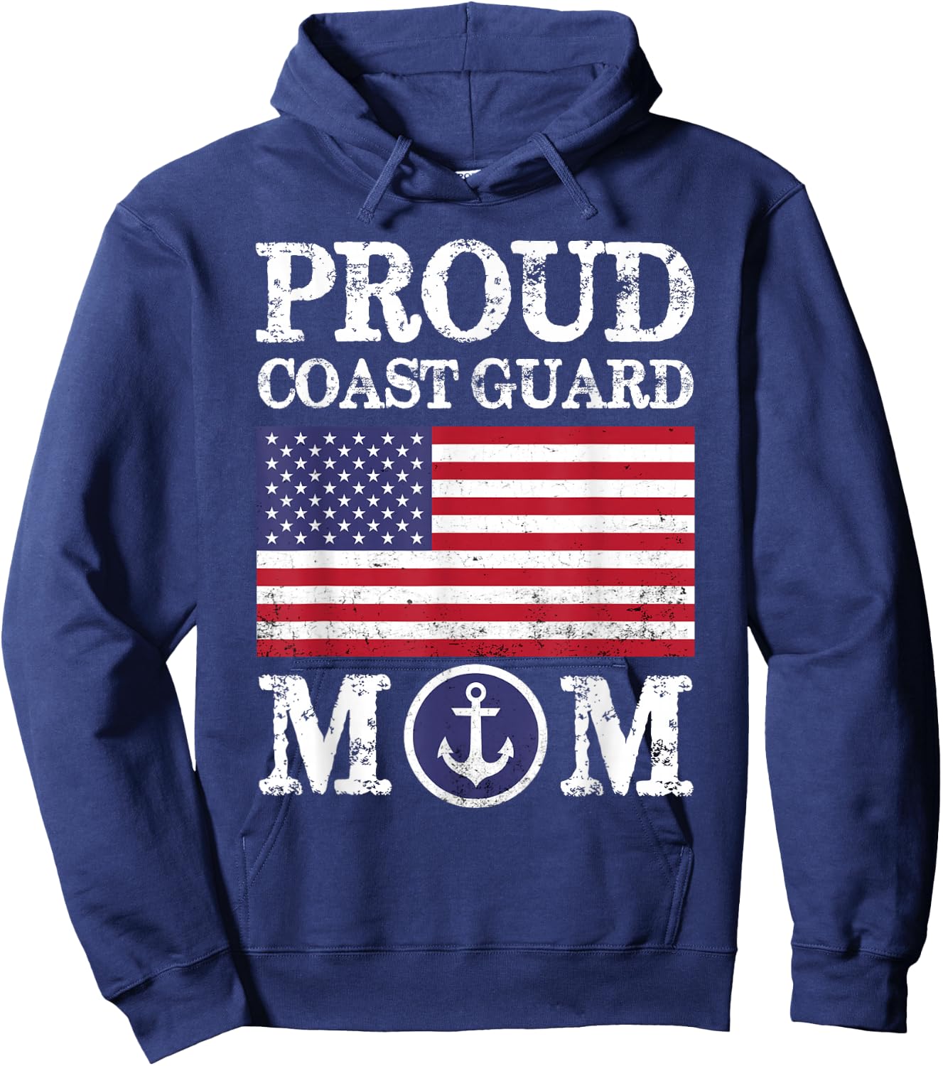 Proud Coast Guard Mom Mother's Day Hoodie - Hoodie | Navy