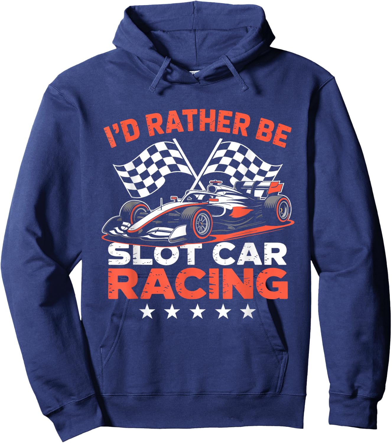 I'd Rather Be Slot Car Racing Funny RC Enthusiast Hobby Hoodie - Hoodie | Navy