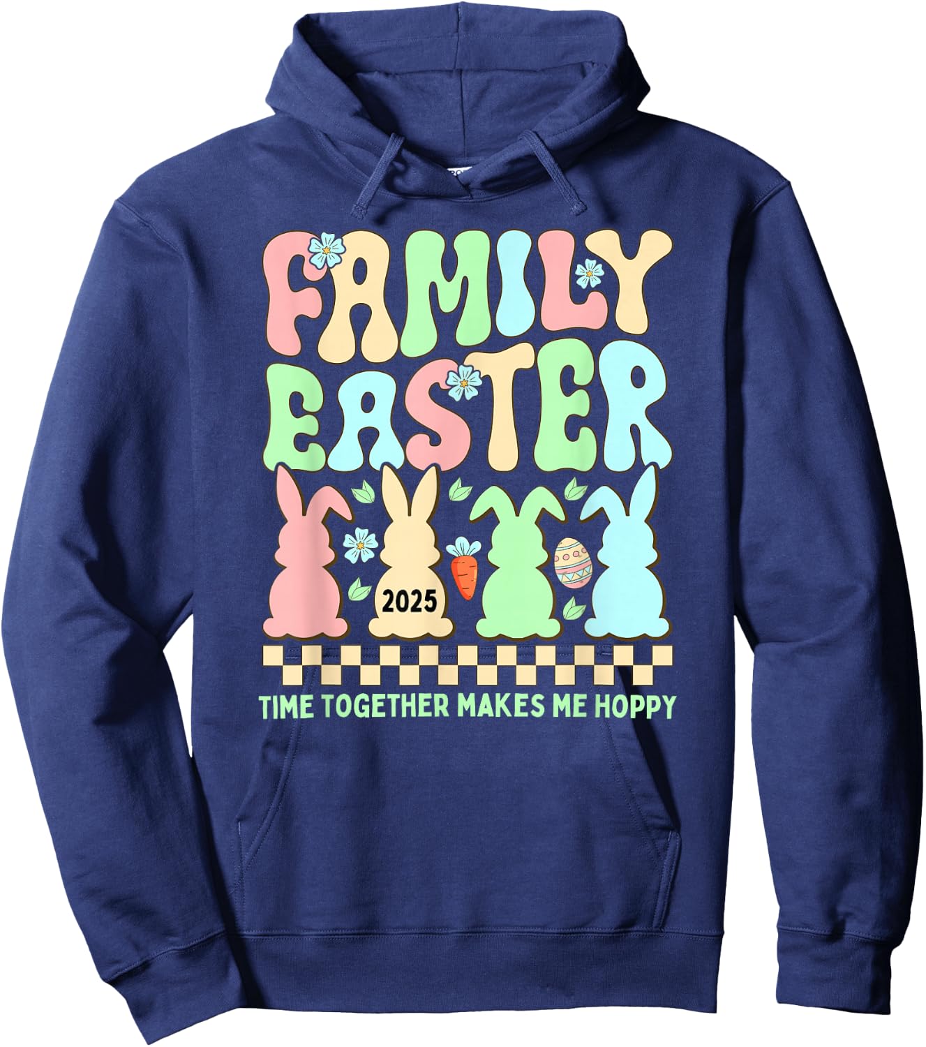 Family Easter 2025 Easter Crew Matching Group Hoodie - Hoodie | Navy