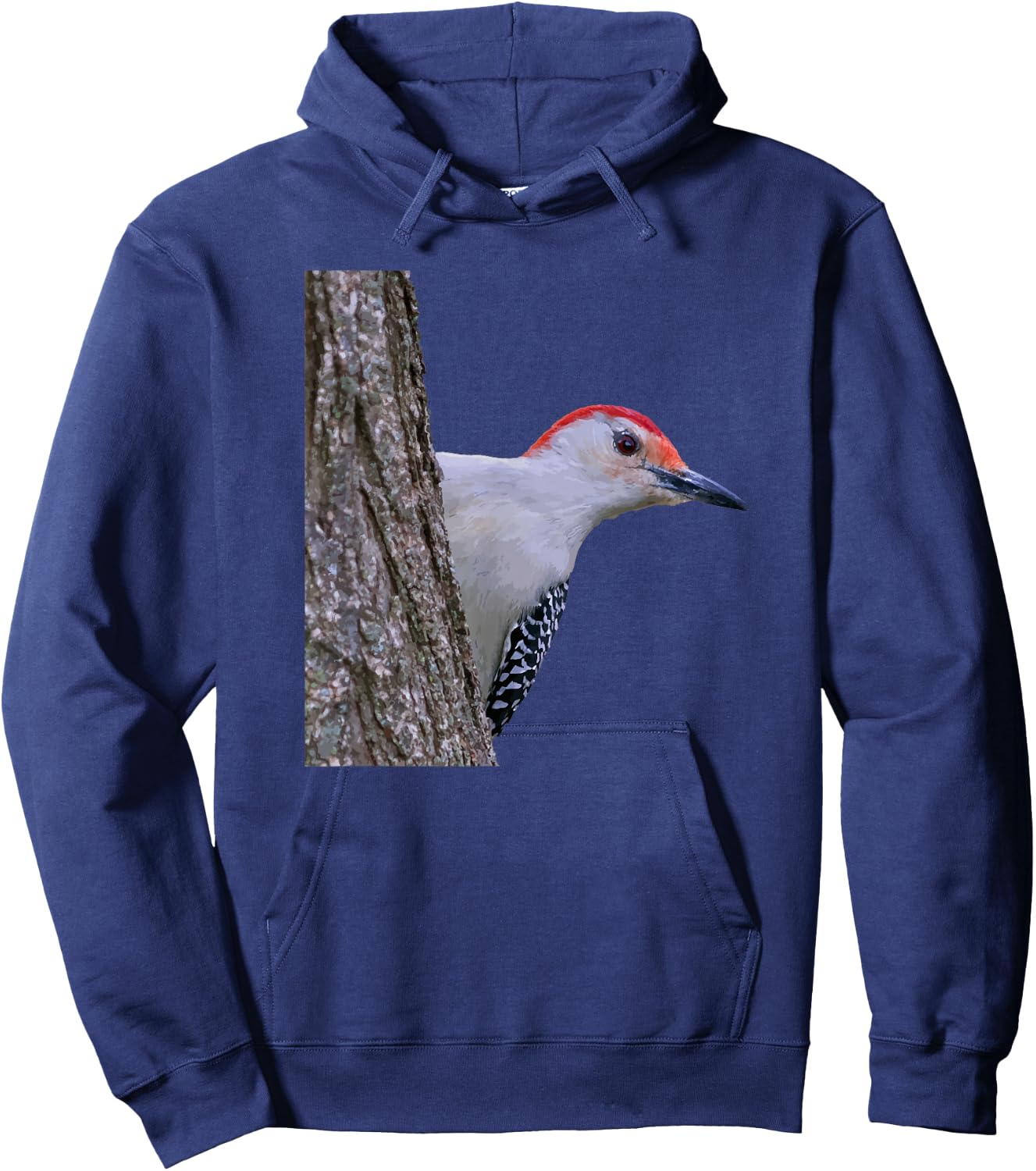 Red-bellied Woodpecker Hoodie - Hoodie | Navy