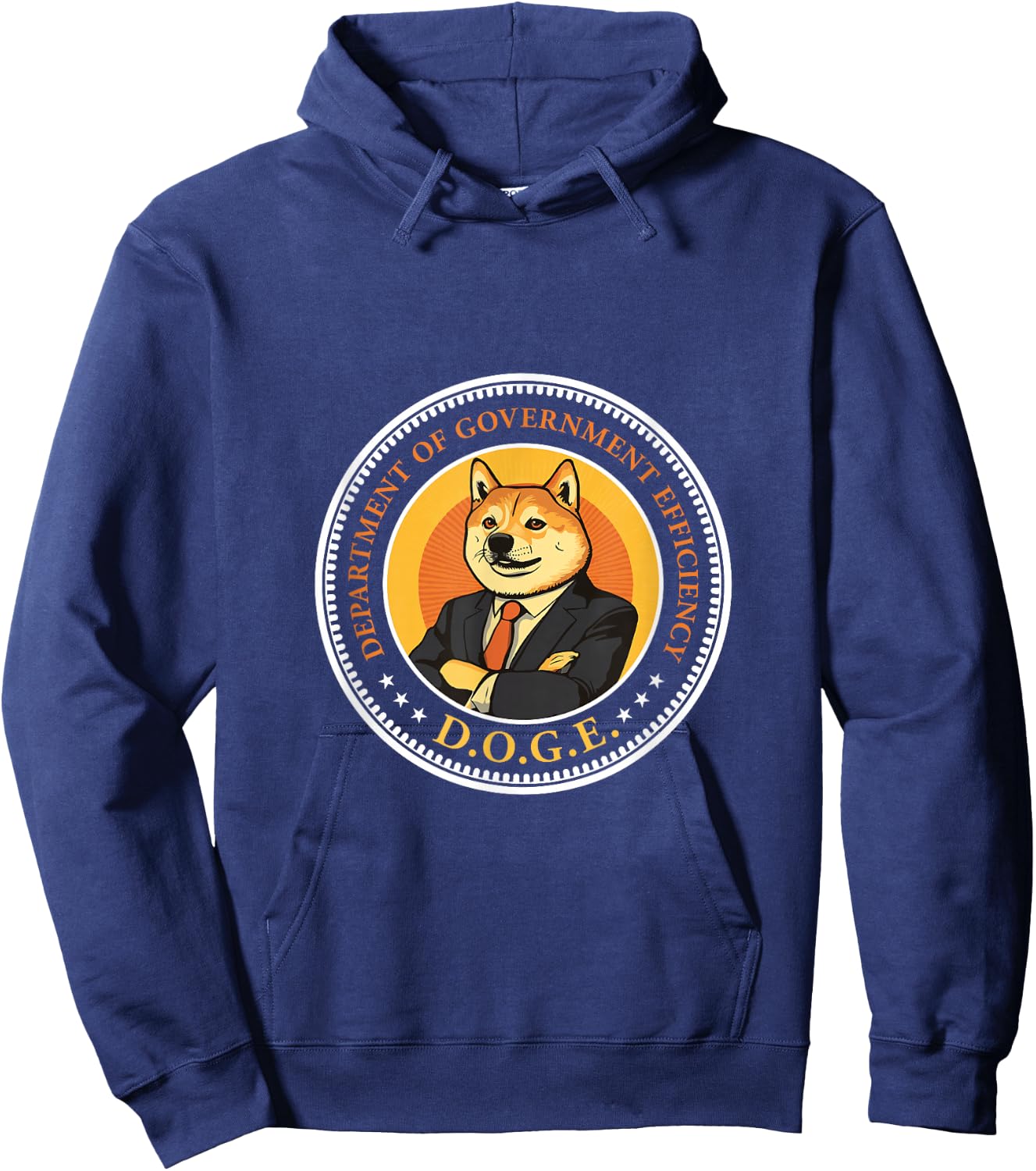 DOGE Department of Government Efficiency - DOGE Design Hoodie - Hoodie | Navy