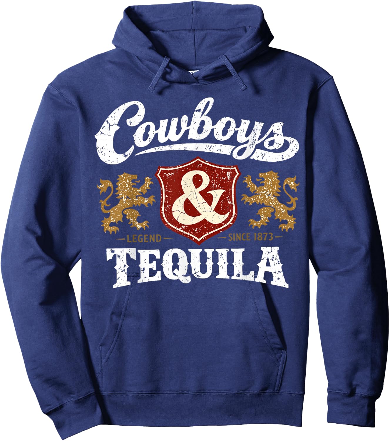 Cowboys and Tequila Outfit Rodeo Western Country Hoodie - Hoodie | Navy