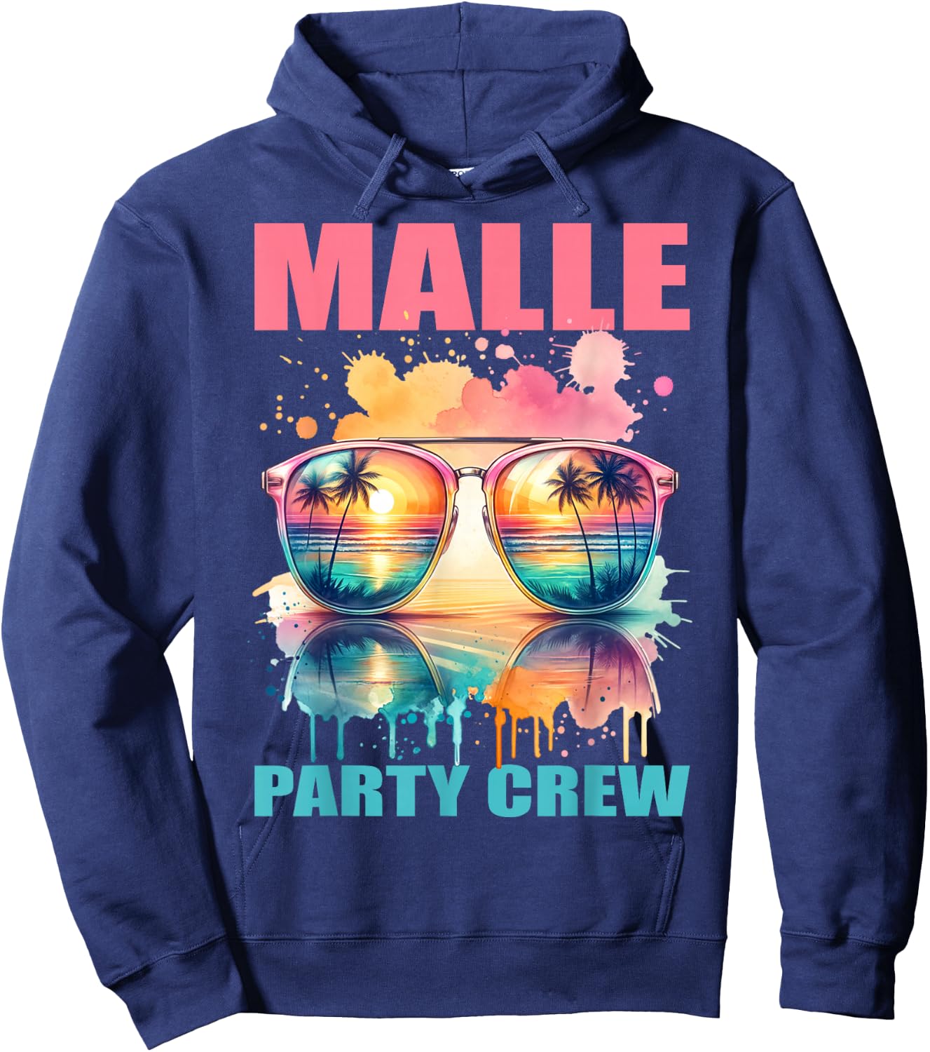 Malle Party Crew - Mallorca Urlaub Design Hoodie - Hoodie | Navy
