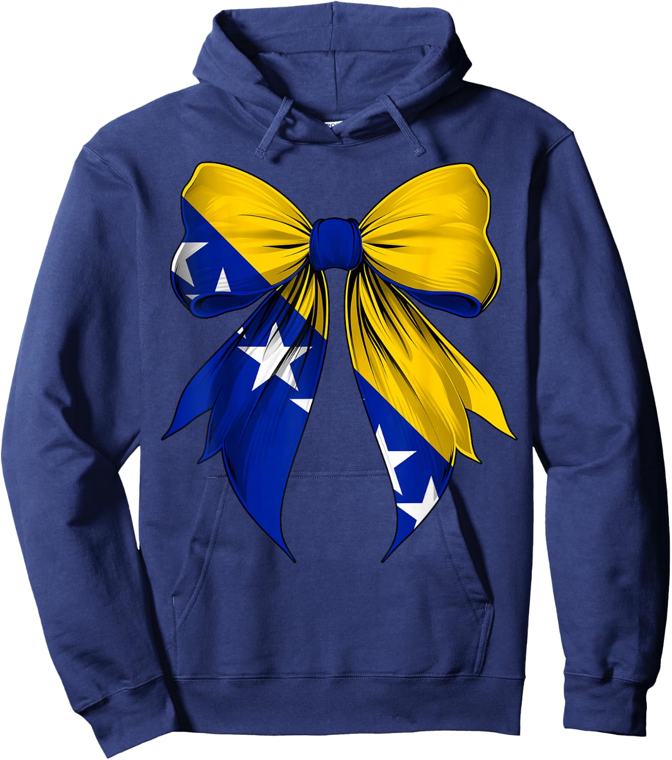 Bosnien-Herzegowina-Flagge, Bosnien und Herzegowina, Band Hoodie - Hoodie | Navy