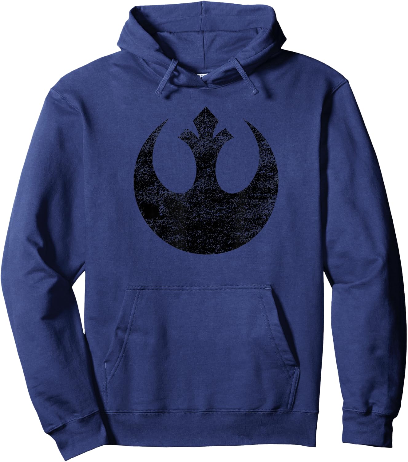 Star Wars Rebel Alliance Logo Weathered Light , gray Hoodie - Hoodie | Navy