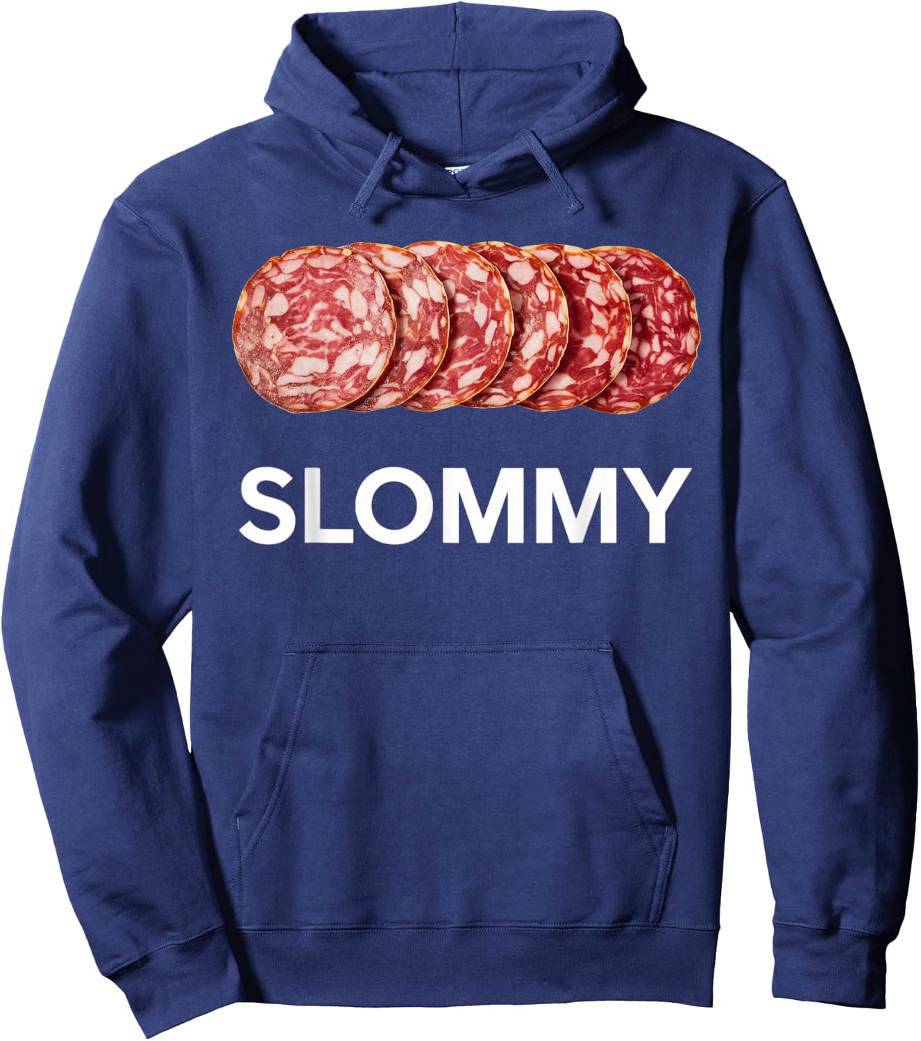 Slommy Salami Meme Oddly Specific Funny Memes Internet Memes Hoodie - Hoodie | Navy