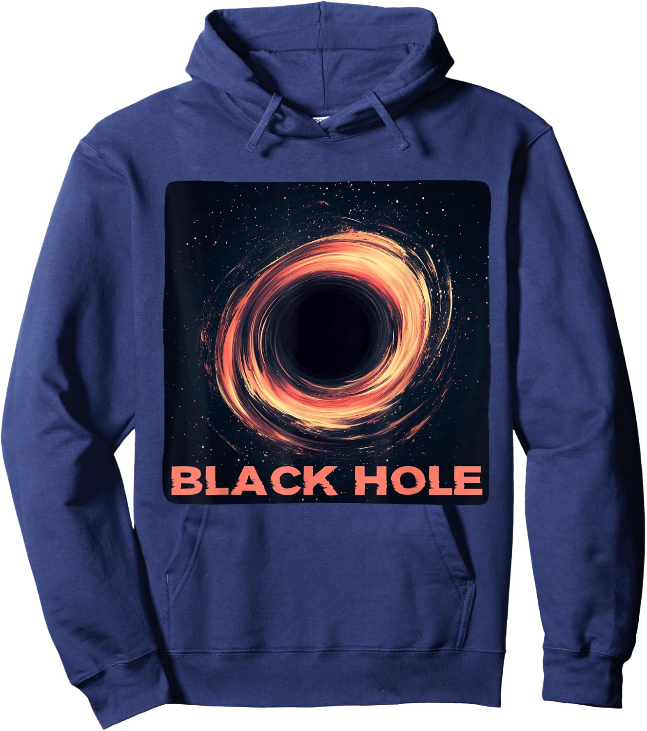 Cute Black Hole for Adults and Kids , Black, S Hoodie - Hoodie | Navy