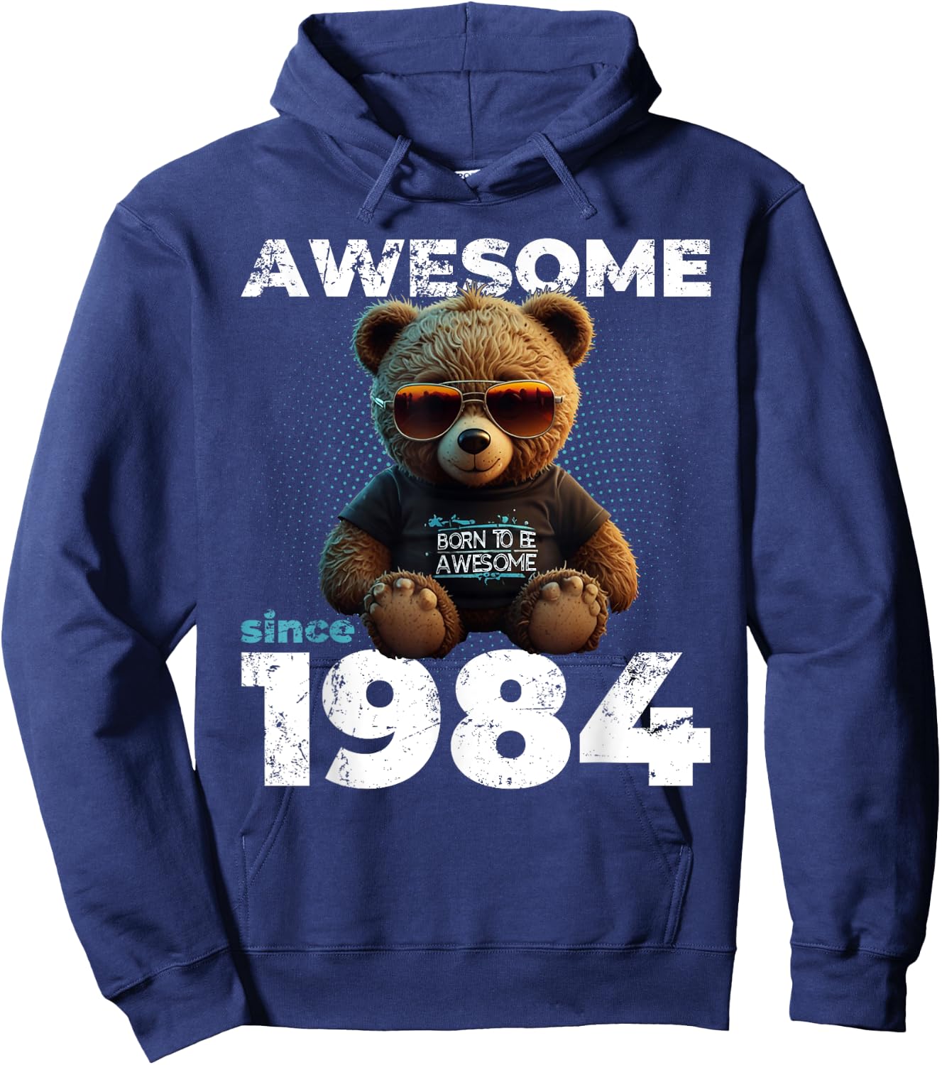 40e Anniversaire Homme Original Vintage 1984 Hoodie - Hoodie | Navy