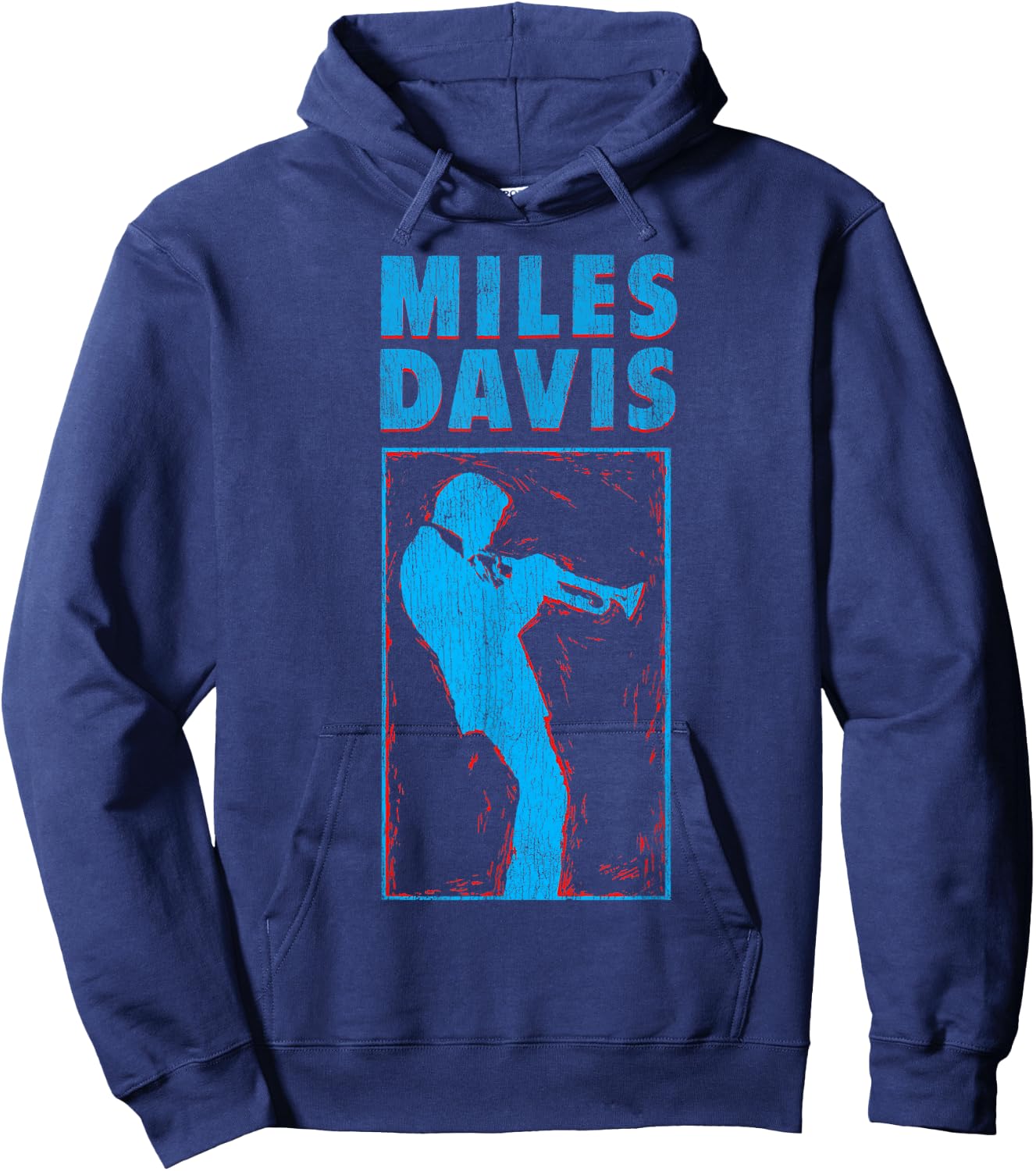 Official Miles Davis Jazz Icon Merch - Chronicle Hoodie - Hoodie | Navy