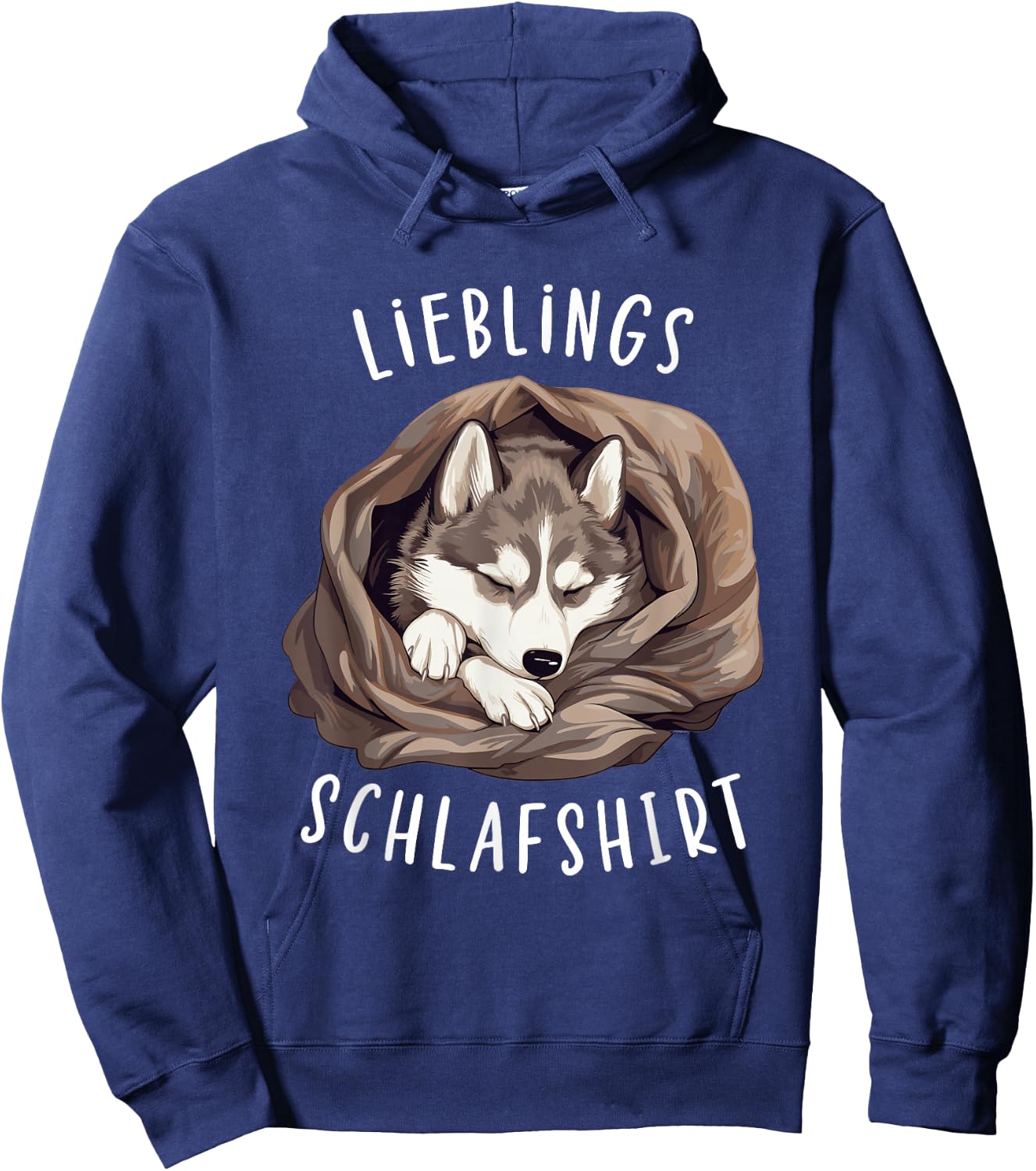 Hund Offizielles Lieblings Schlafshirt Sibirischer Husky Hoodie - Hoodie | Navy