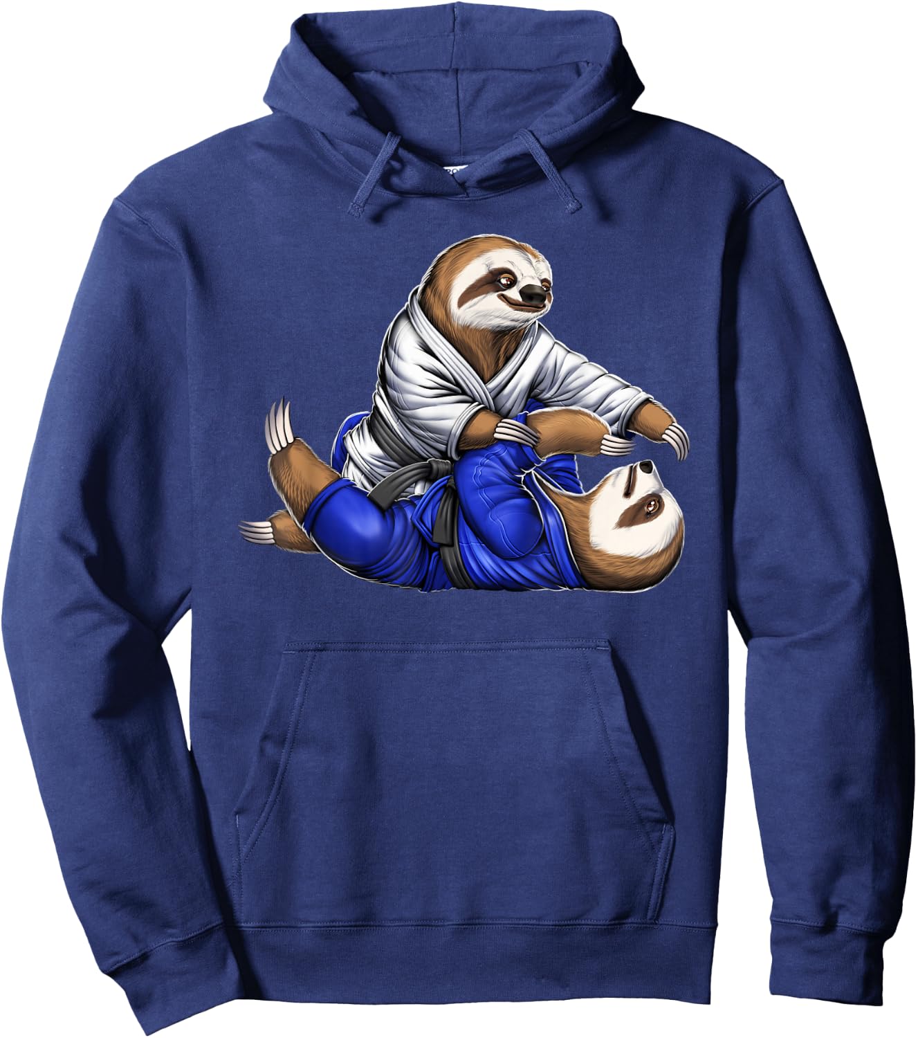 Sloth Brazilian Jiu Jitsu BJJ Grappling Judo Martial Arts Hoodie - Hoodie | Navy