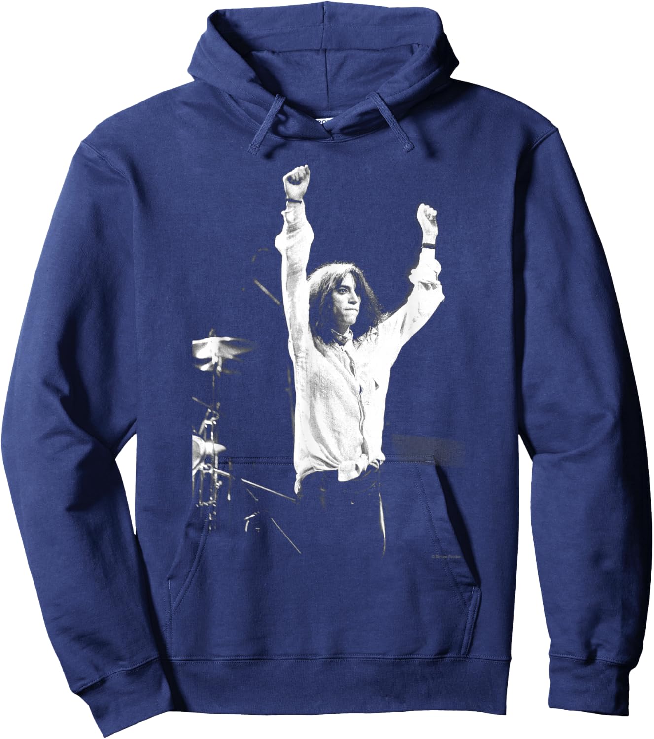 Singer Pattie Smith Live On Stage by Simon Fowler , Black, S Hoodie - Hoodie | Navy
