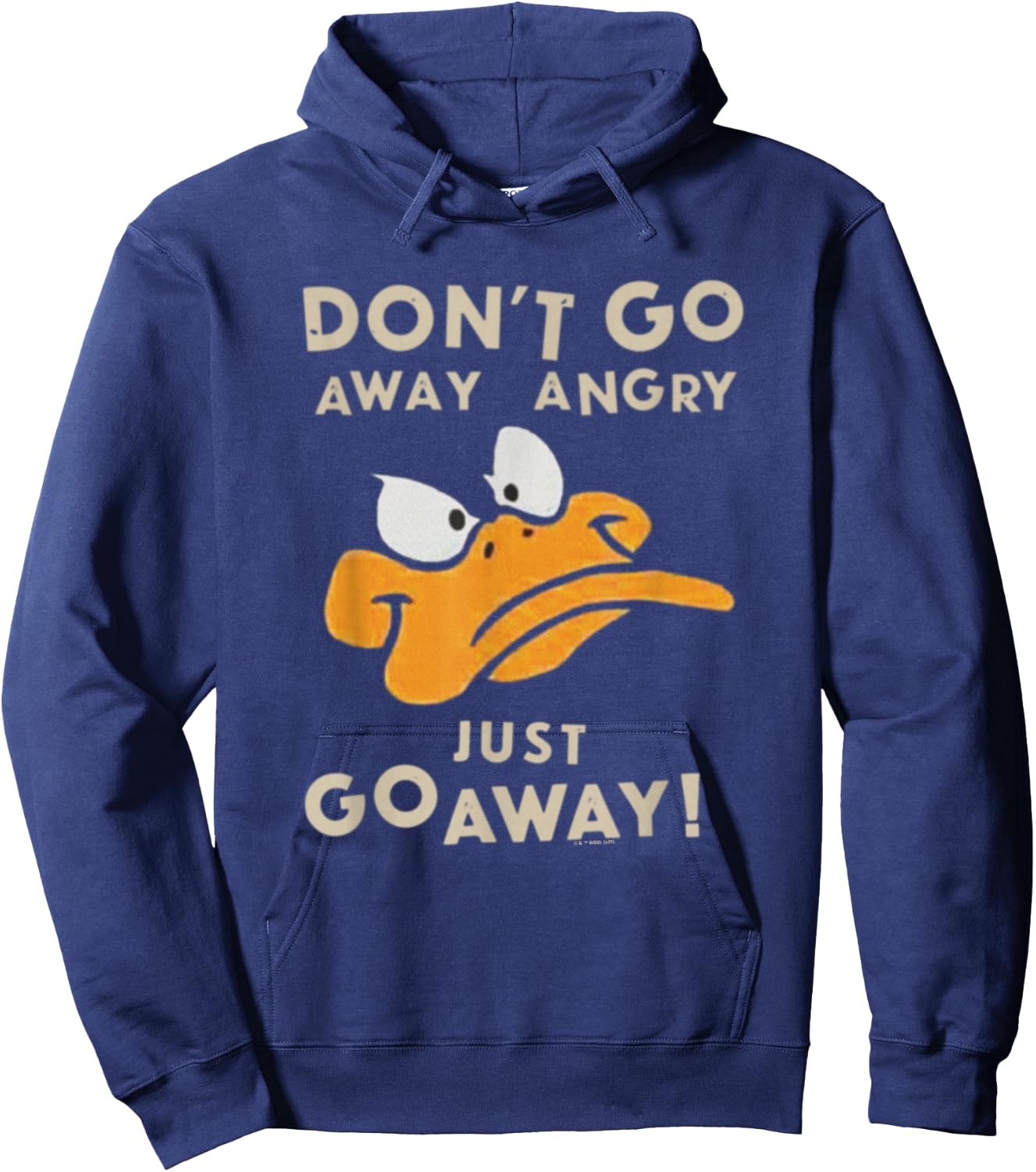 Looney Tunes Daffy Duck Just Go Away Hoodie - Hoodie | Navy