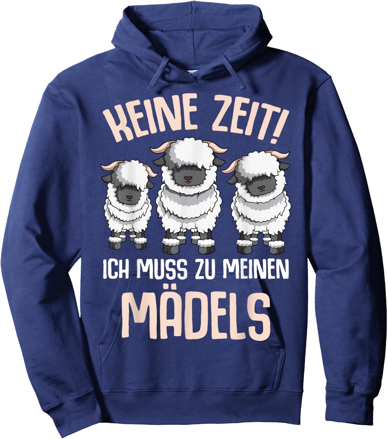 Walliser Schwarznasenschaf Schafe Hoodie - Hoodie | Navy