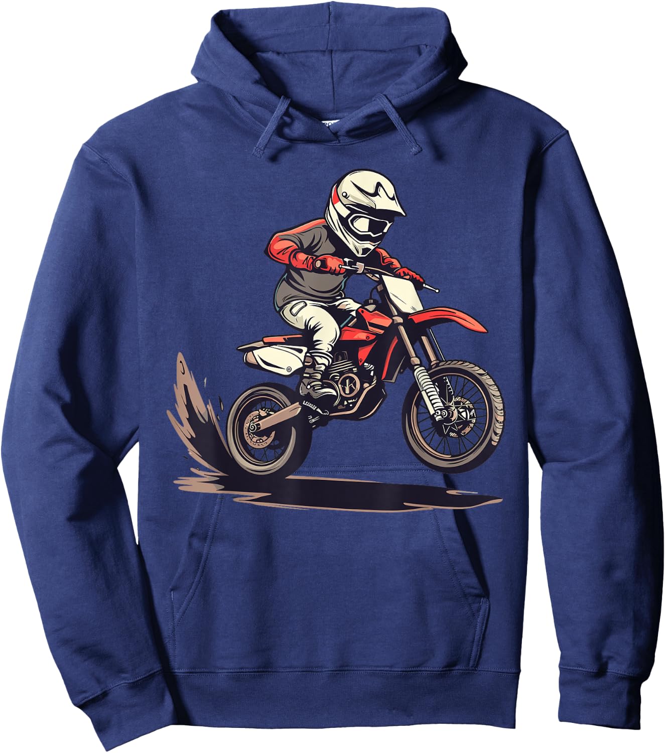 Motocross and Dirt Bike , black Hoodie - Hoodie | Navy