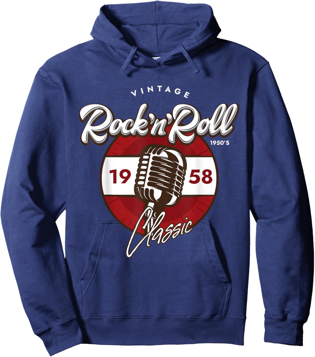 Rock And Roll Sock Hop Dance Retro 1950s Party Vintage Retro Hoodie - Hoodie | Navy