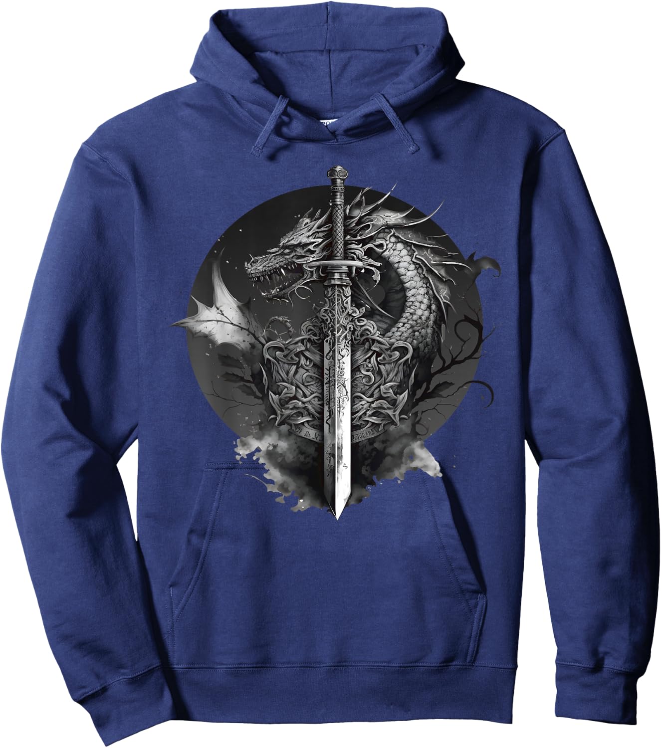 Dragon Sword Medieval Ren Faire Renaissance Faire Hoodie - Hoodie | Navy