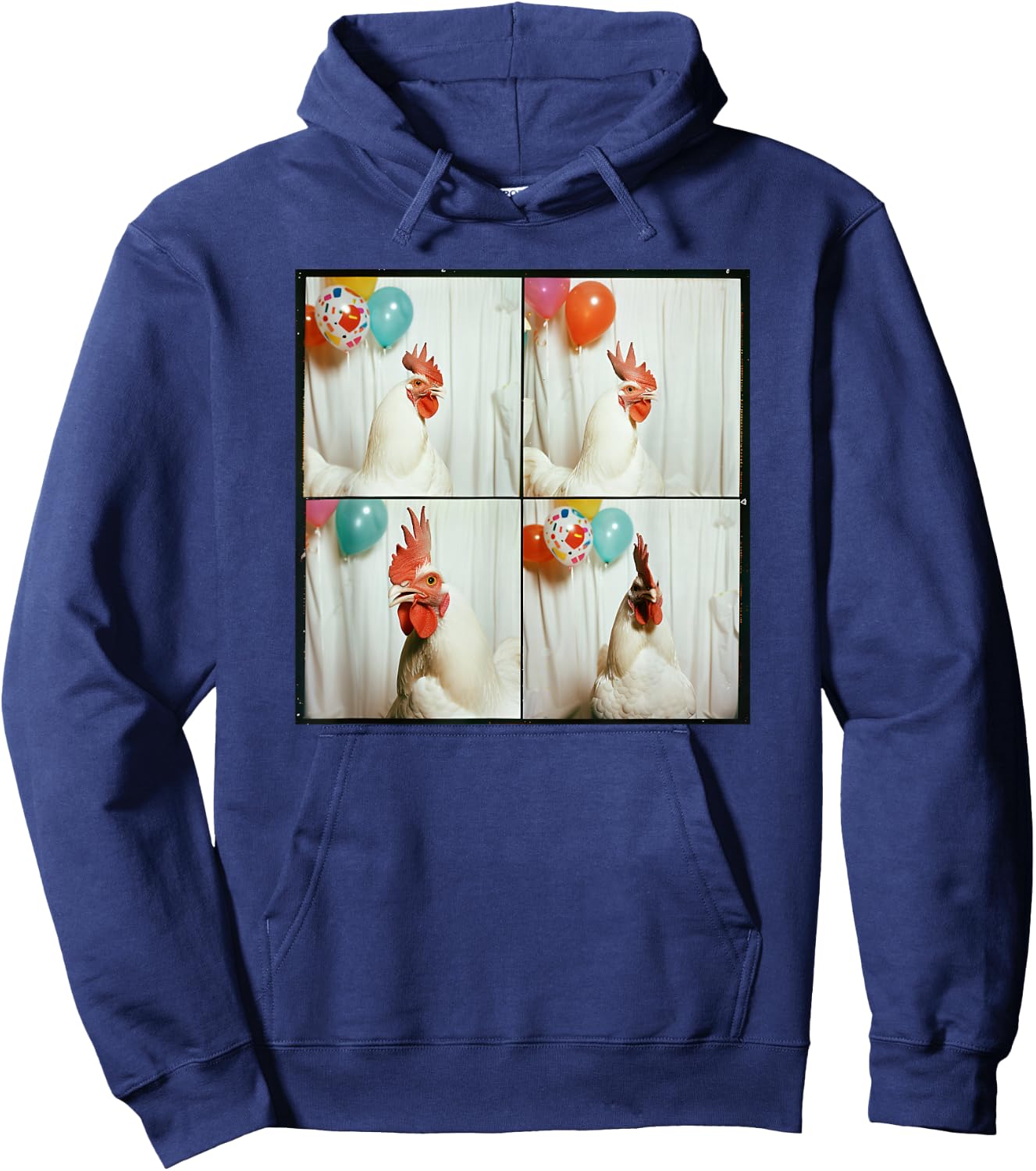 Pet Chicken Lover Farm Animal Party Funny Chicken Mom Hoodie - Hoodie | Navy