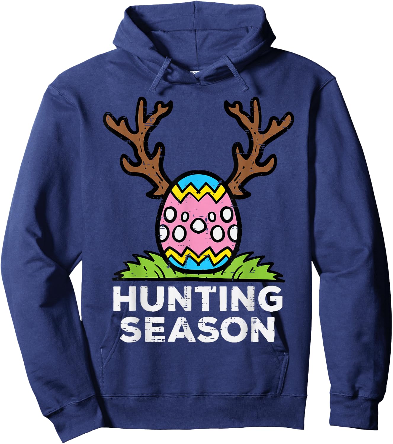 Easter Hunting Season Egg Hunt Funny Boys Girls Kids Toddler Hoodie - Hoodie | Navy