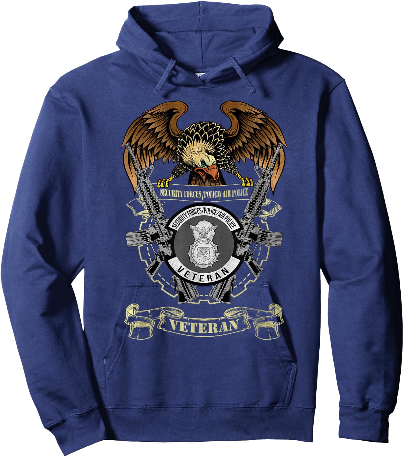 Security Forces Police Air Police Veteran Military Papa Hoodie - Hoodie | Navy