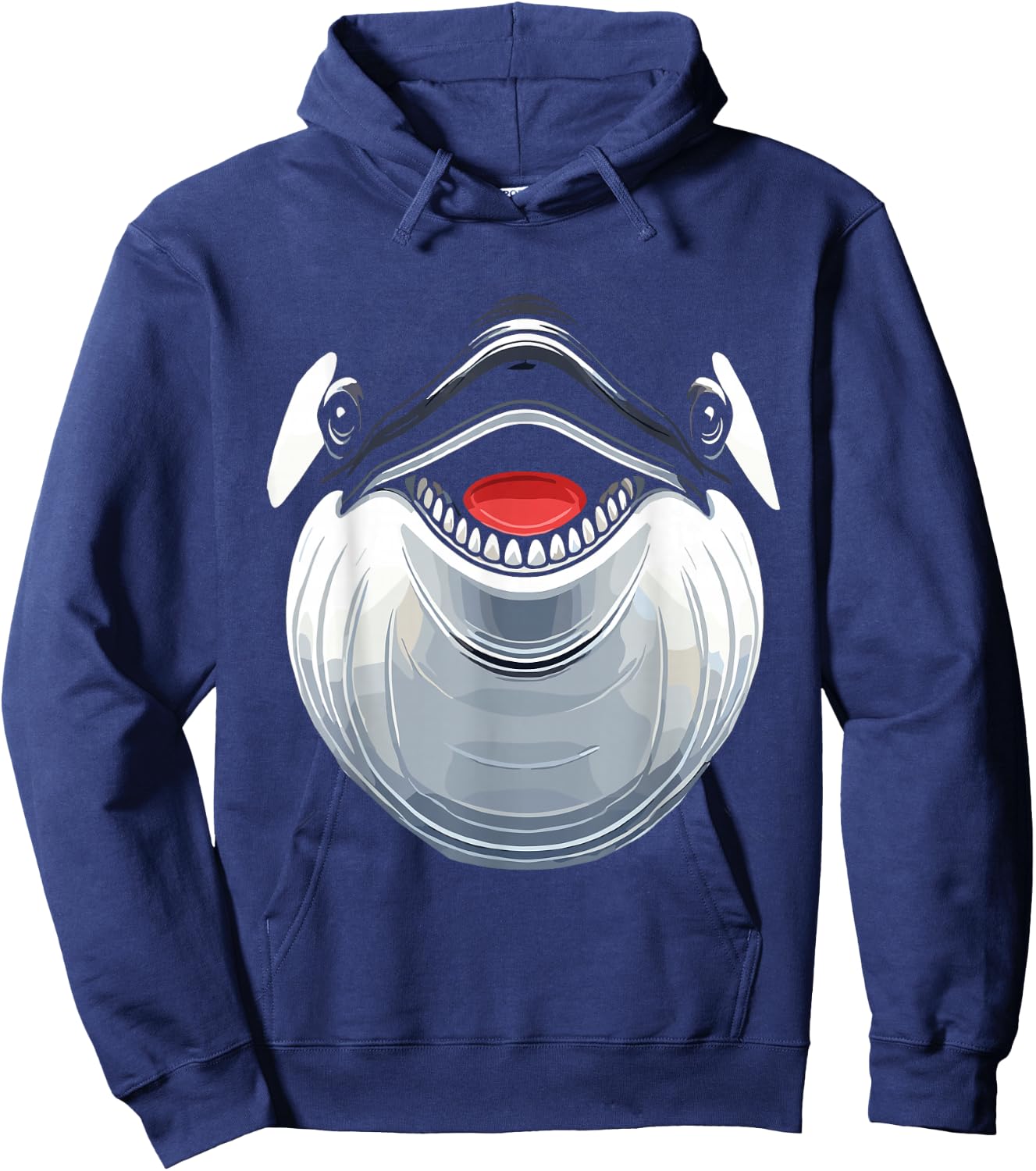 Funny Orca Whale Costume, Funny Orca Whale Face Costume , black Hoodie - Hoodie | Navy