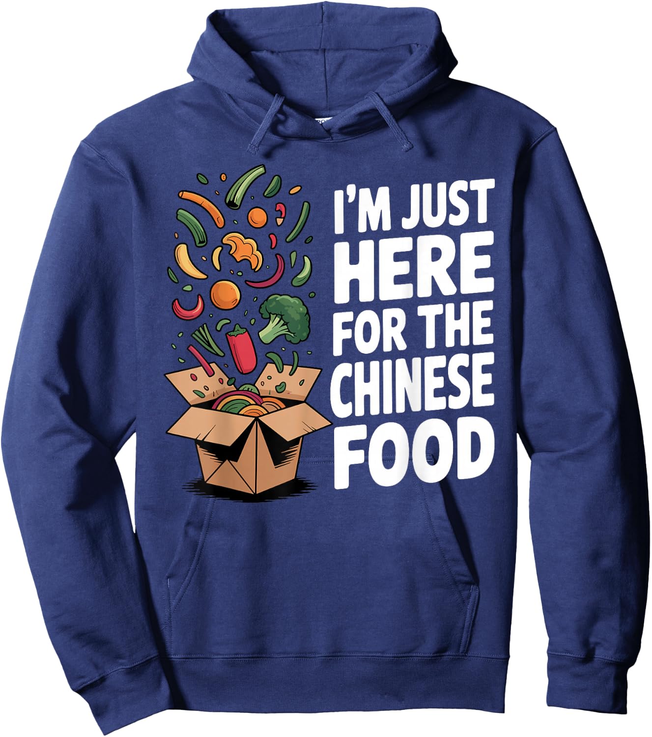 Funny Chinese Food Art Women Chinese Food Takeout Hoodie - Hoodie | Navy
