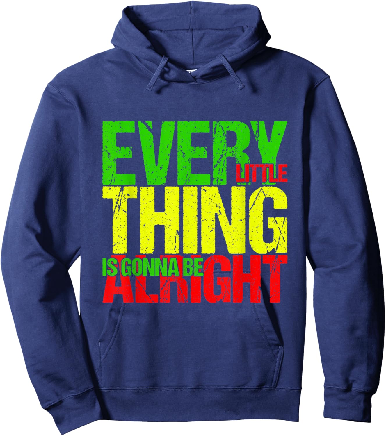 Reggae Music - Rasta - Jamaica - Reggae Hoodie - Hoodie | Navy