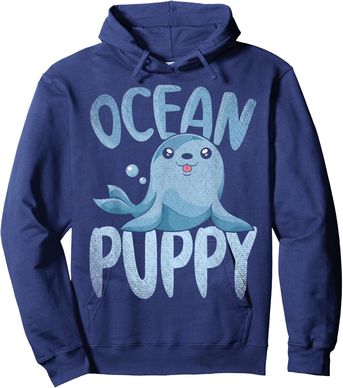 Ocean Puppy Seal Lover Zoo Animal Cute Sea Lion Hoodie - Hoodie | Navy
