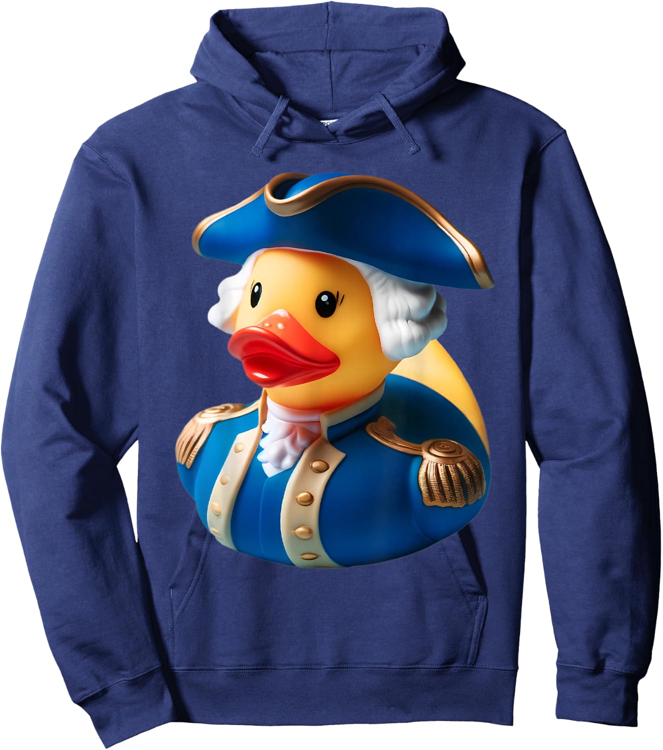 Rubber Duck George Washington President 4th of July Hoodie - Hoodie | Navy