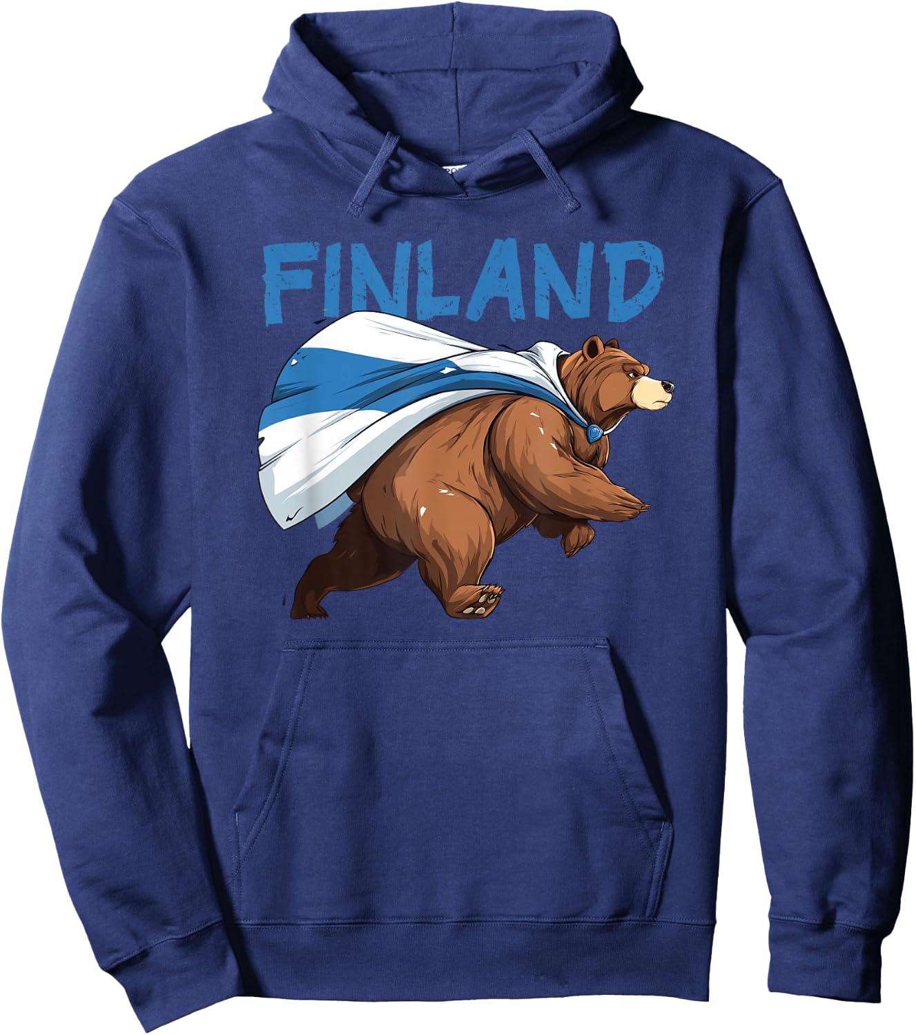 Amazing Finland Bear Look for Finnish Animals and Nature Hoodie - Hoodie | Navy