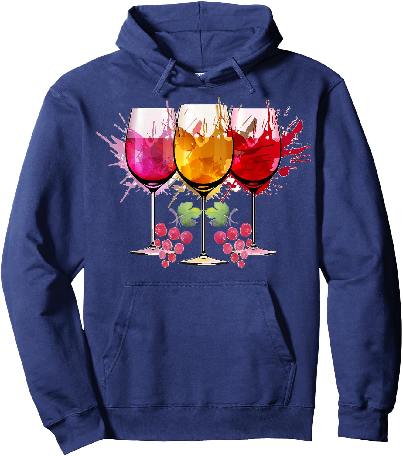 Bonne fête nationale du vin, j'aime le vin, j'aime le vin, maman, maman Hoodie - Hoodie | Navy