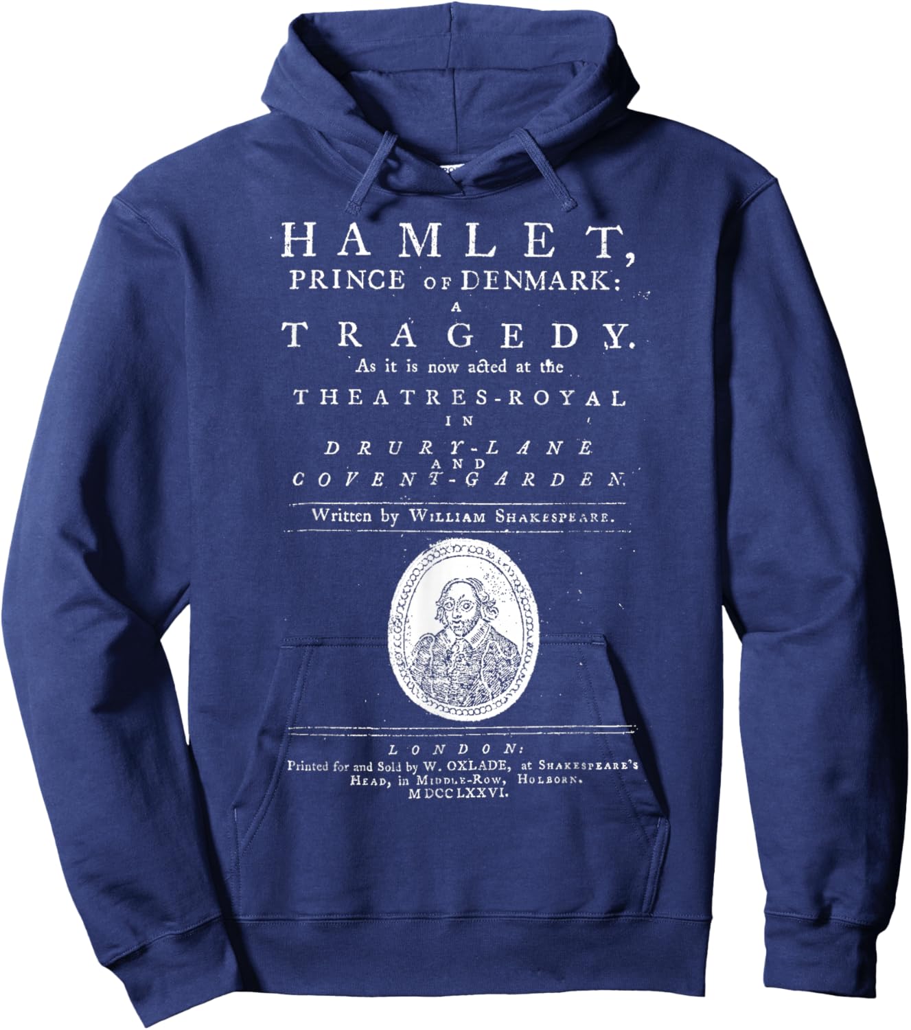 William Shakespeare Hamlet Shirt Literature Theatre Gift Hoodie - Hoodie | Navy