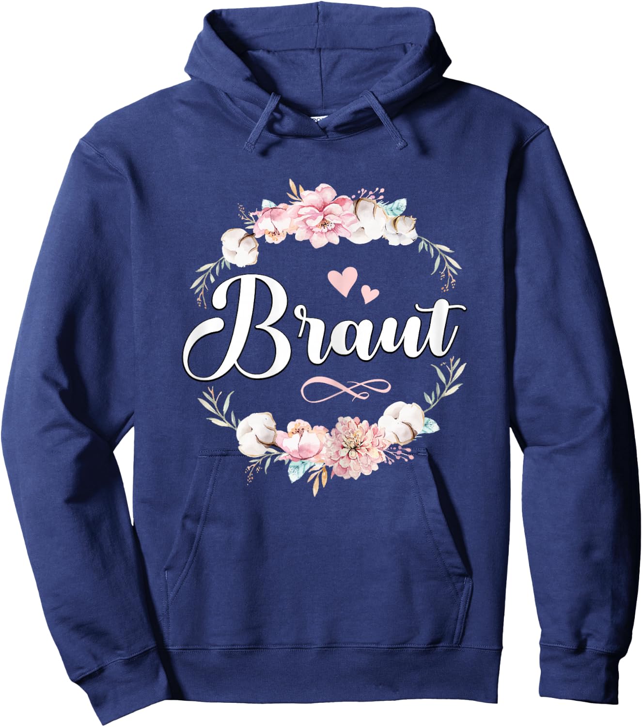 Women's Bridal JGA Women Bride Shirt Party Poltern Bridal , black Hoodie - Hoodie | Navy