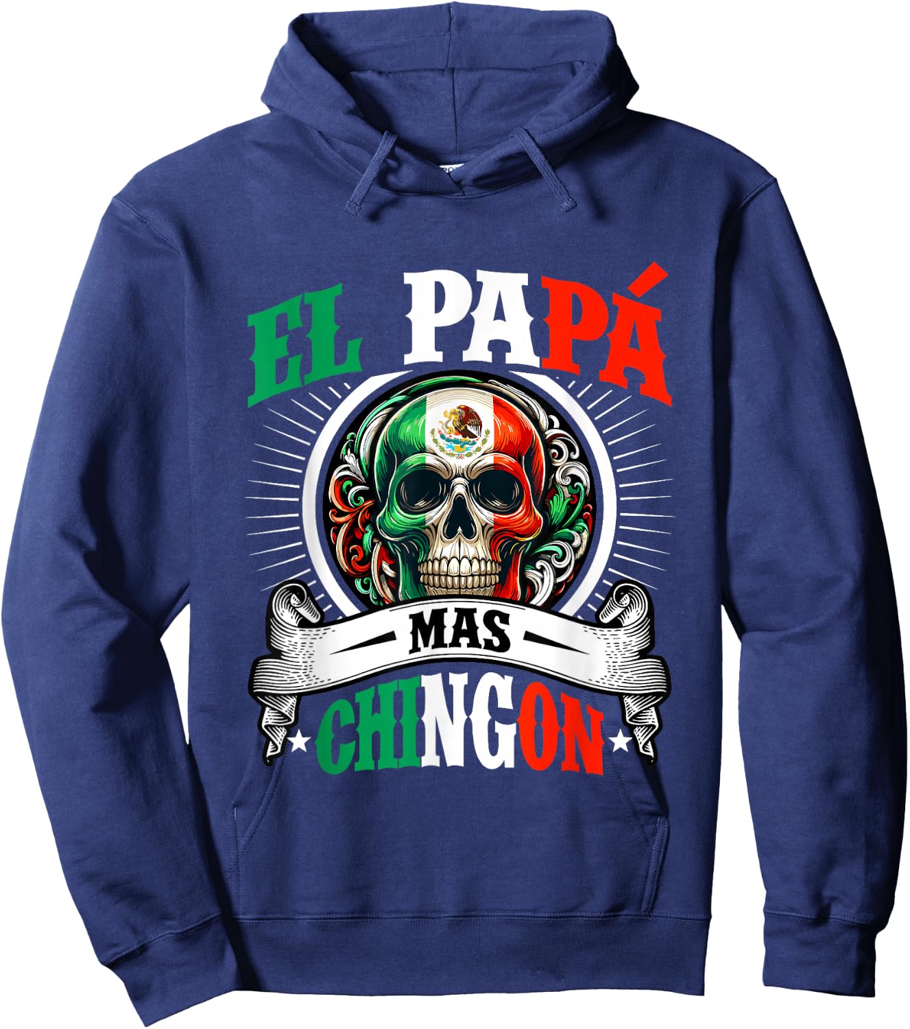 El Papa Mas Chingon Hoodie - Hoodie | Navy
