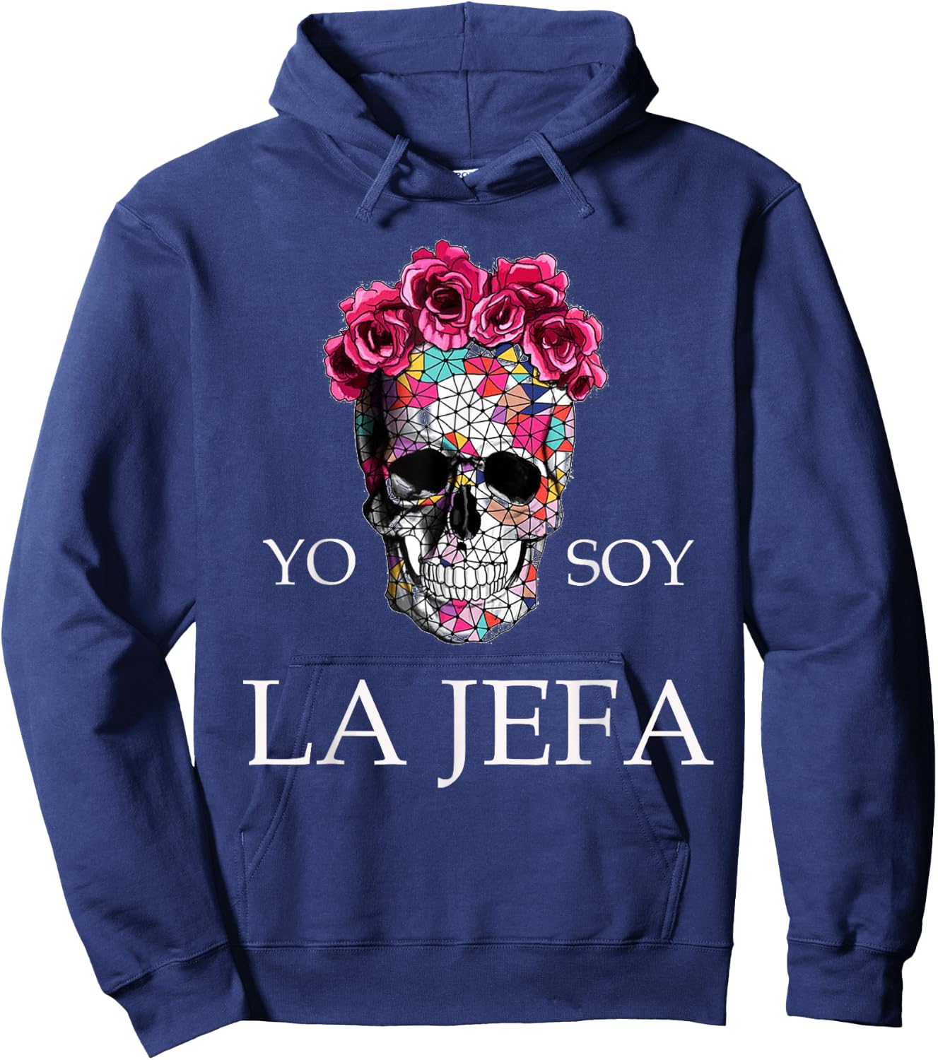 yo soy La Jefa camiseta I'm the Boss Woman Spanish Hoodie - Hoodie | Navy