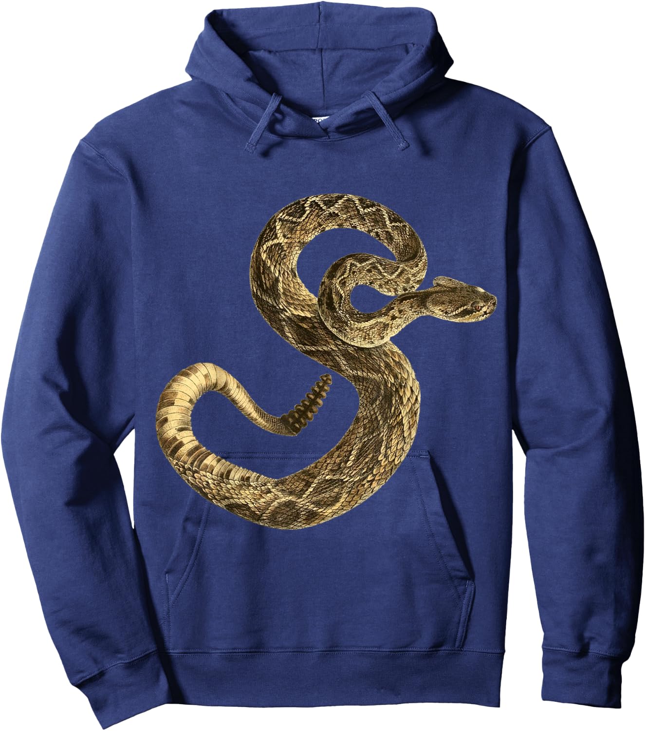 Crotalus Adamanteus Rattlesnake Eastern Diamondback Snake Hoodie - Hoodie | Navy