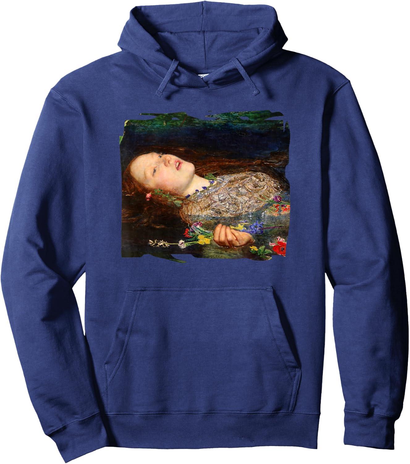 Ophelia by John Everett Millais Hoodie - Hoodie | Navy