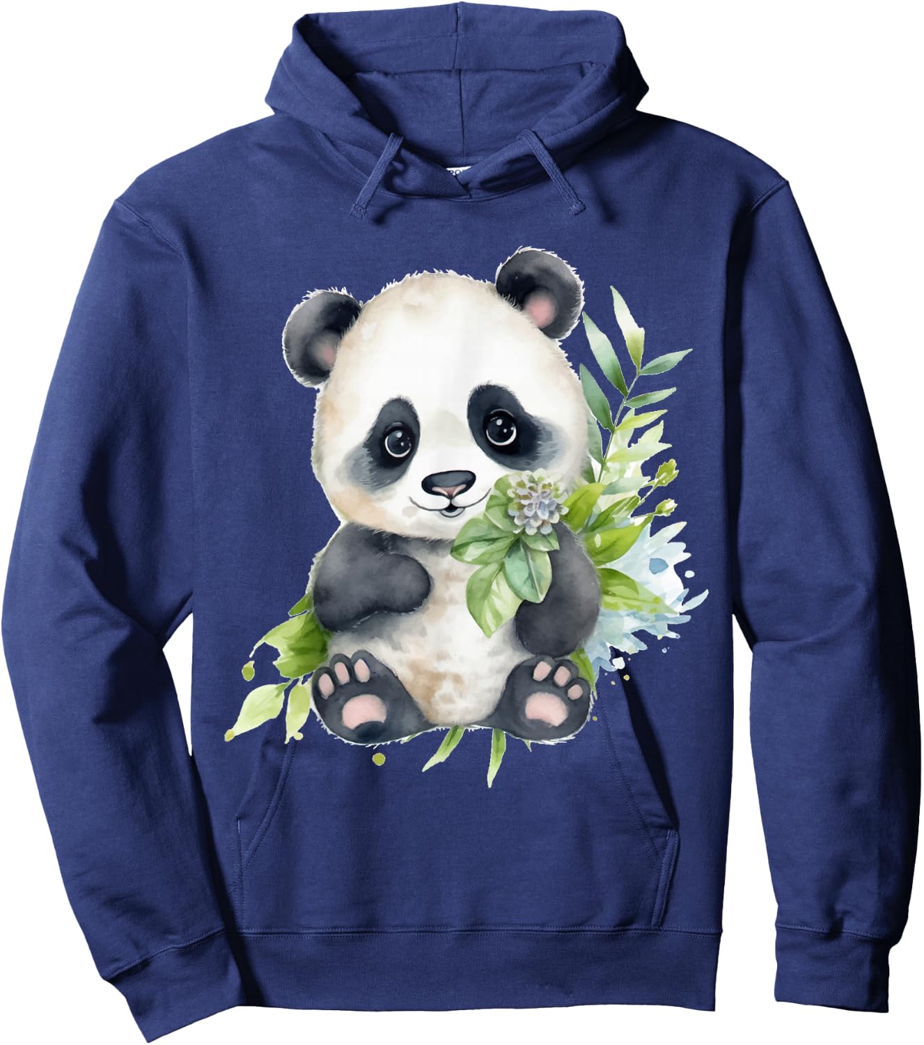 Watercolor Panda Hoodie - Hoodie | Navy