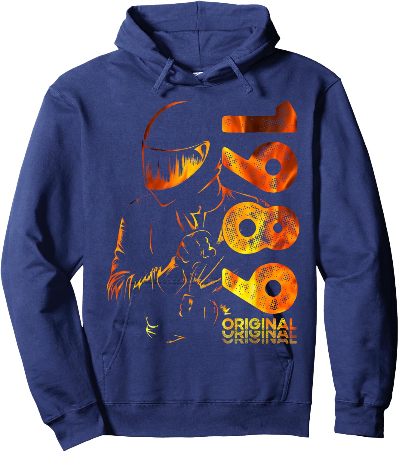 36e Anniversaire Homme Moto Motard Biker 1989 Hoodie - Hoodie | Navy