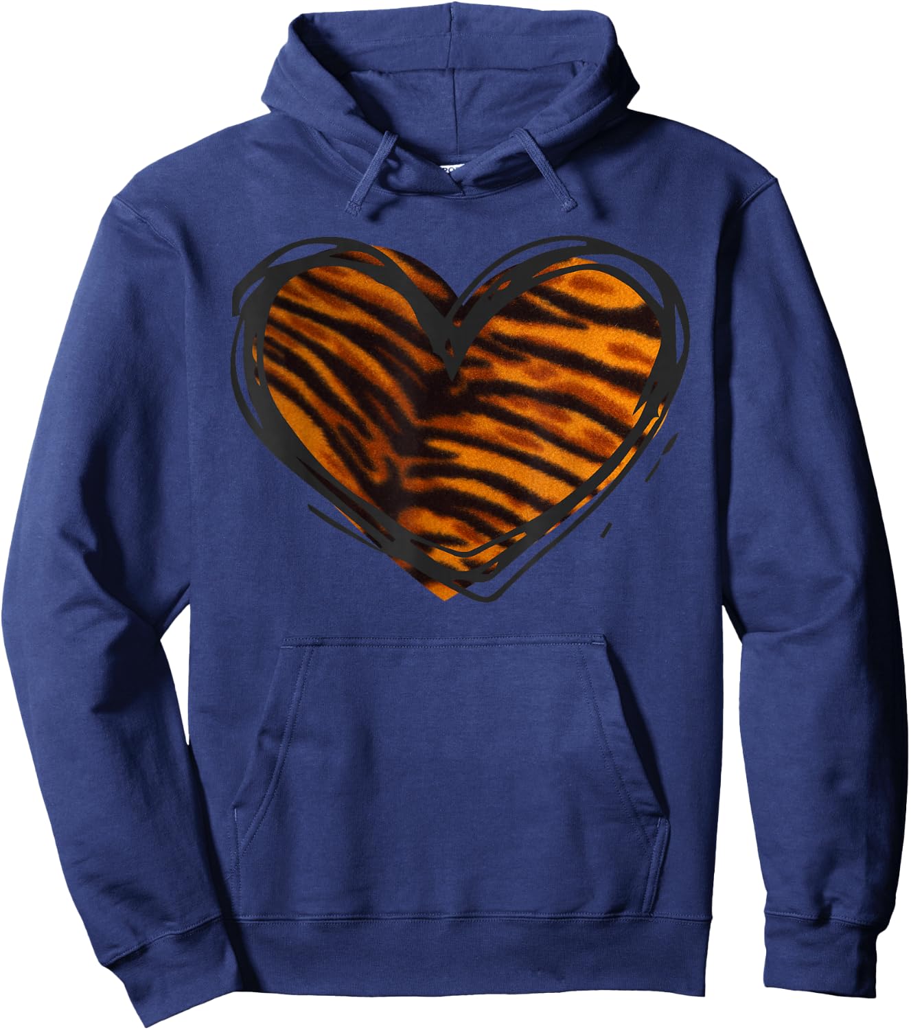 Herz-Tiger-Muster – I Love Tiger Hoodie - Hoodie | Navy