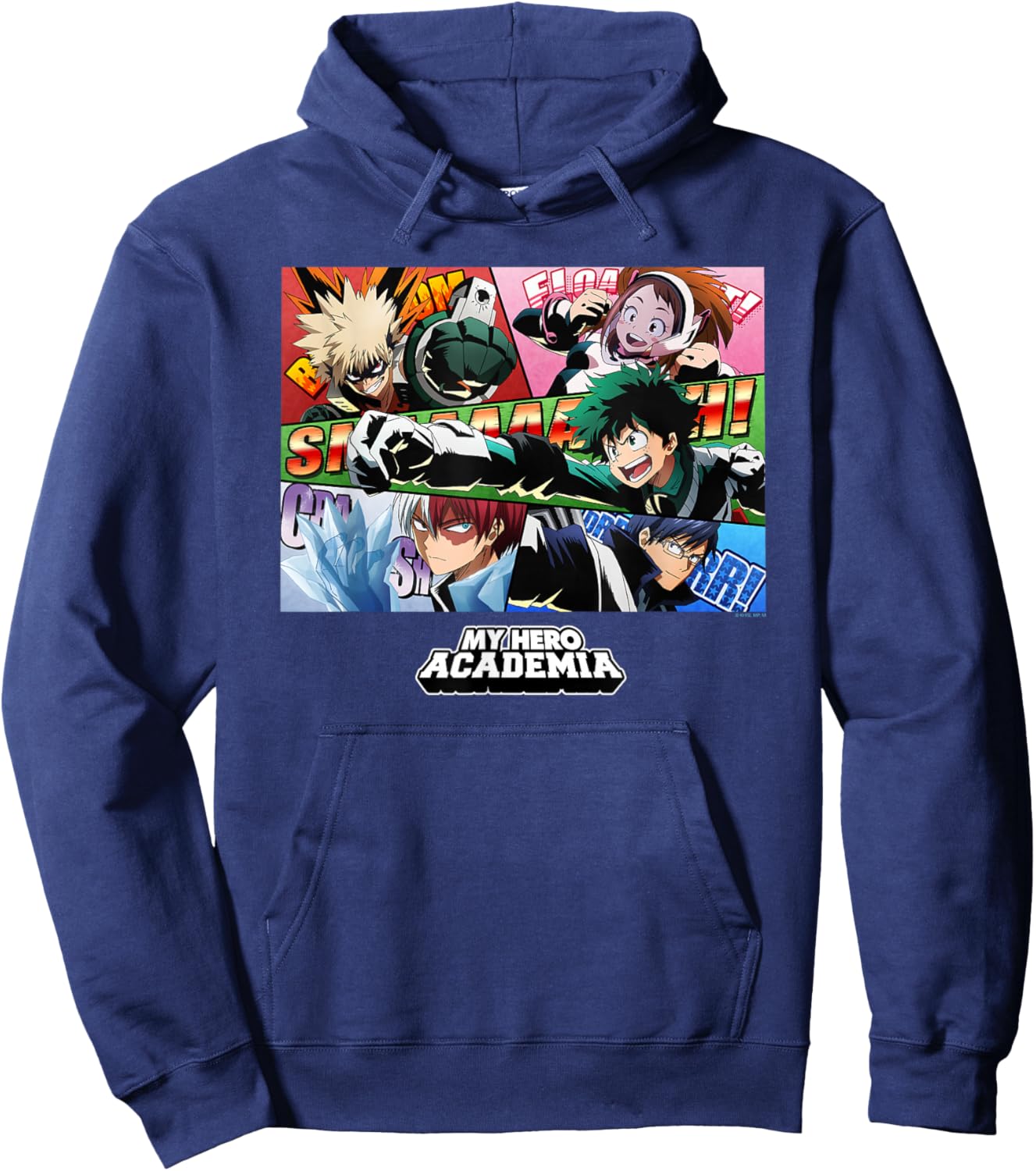 Ripple Junction x My Hero Academia Class 1-A Group Anime , Black, S Hoodie - Hoodie | Navy