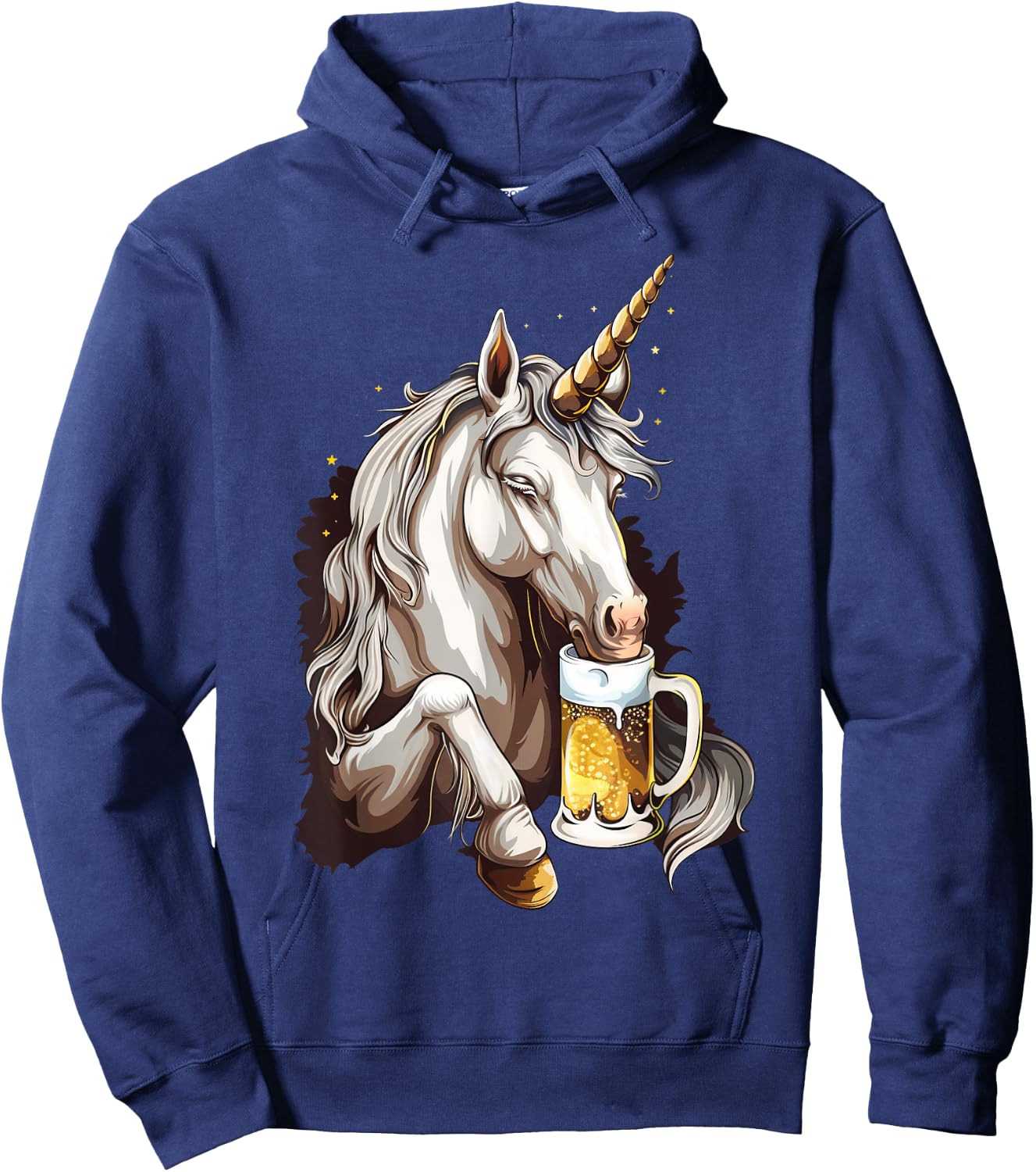 Beer Unicorn Hoodie - Hoodie | Navy