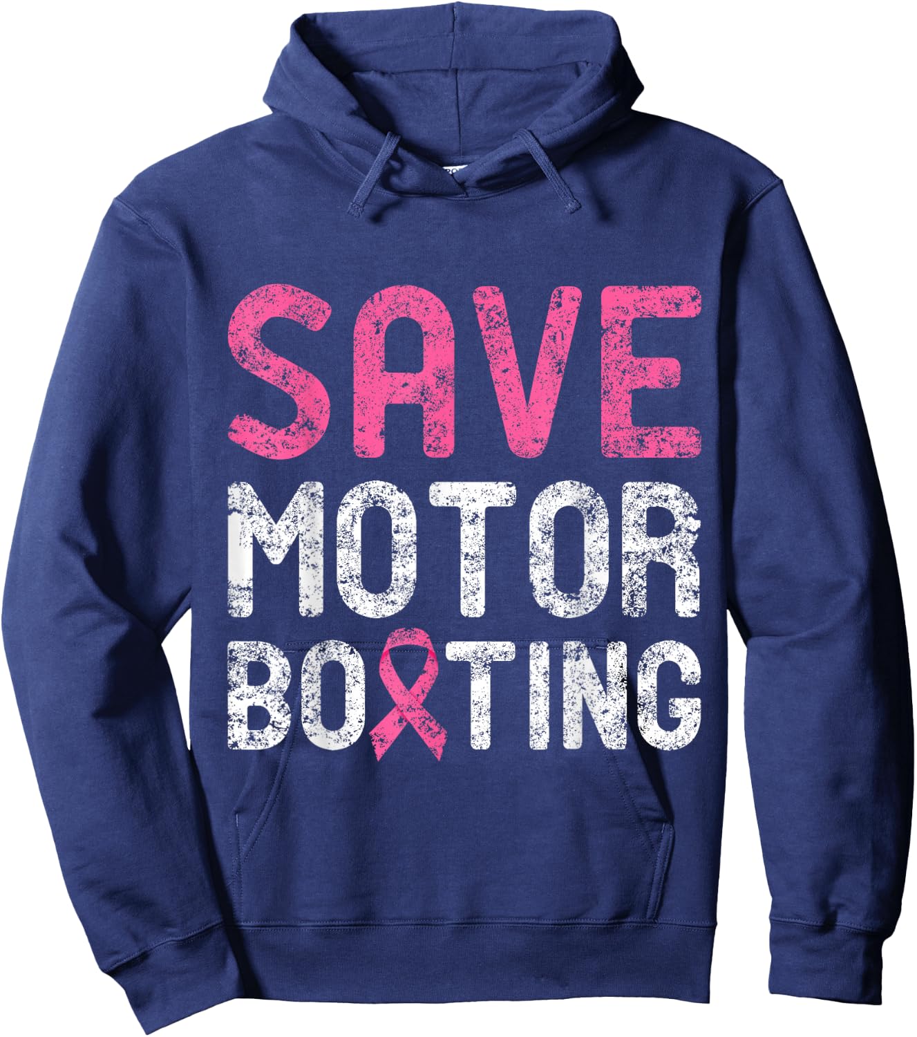 Save Motor Boating - Beat Breast Cancer Hoodie - Hoodie | Navy