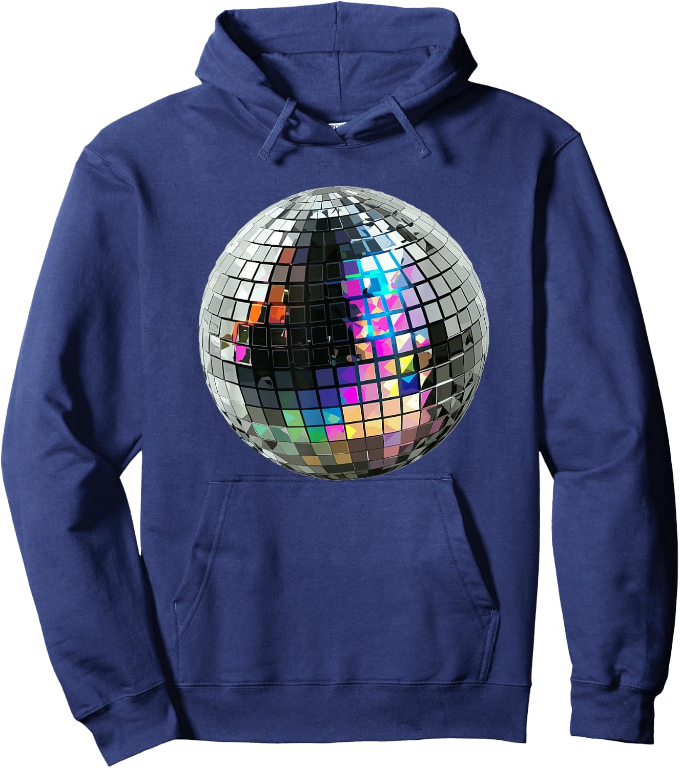 Disco Ball 90s Outfit Theme Party 80s Outfit , black Hoodie - Hoodie | Navy